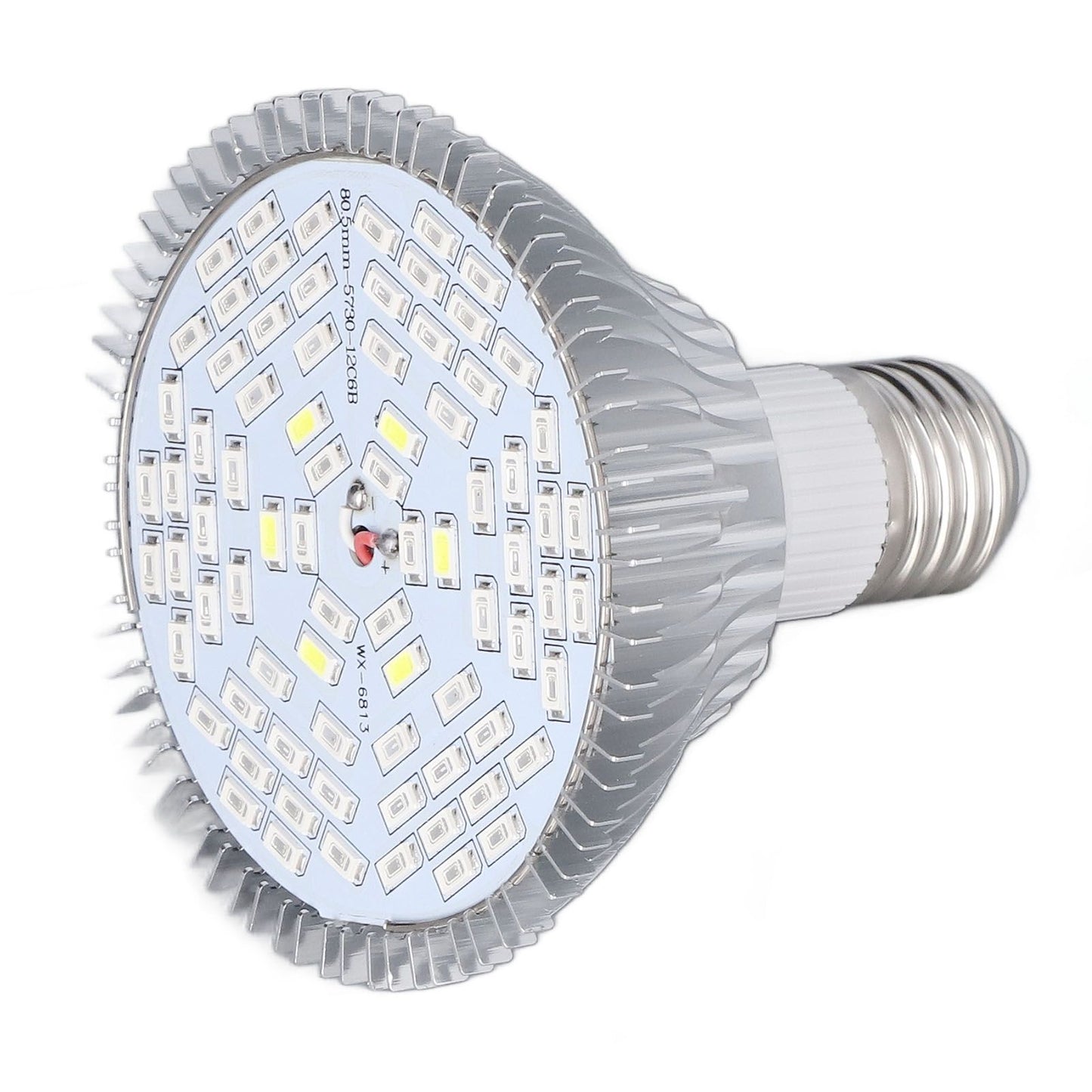 LED Grow Lamp Bulb E27 Low Power Consumption Full Spectrum Low Heat Generation LED Plant Growth Lamp Bulb 85‑265V 50W, 78 Beads