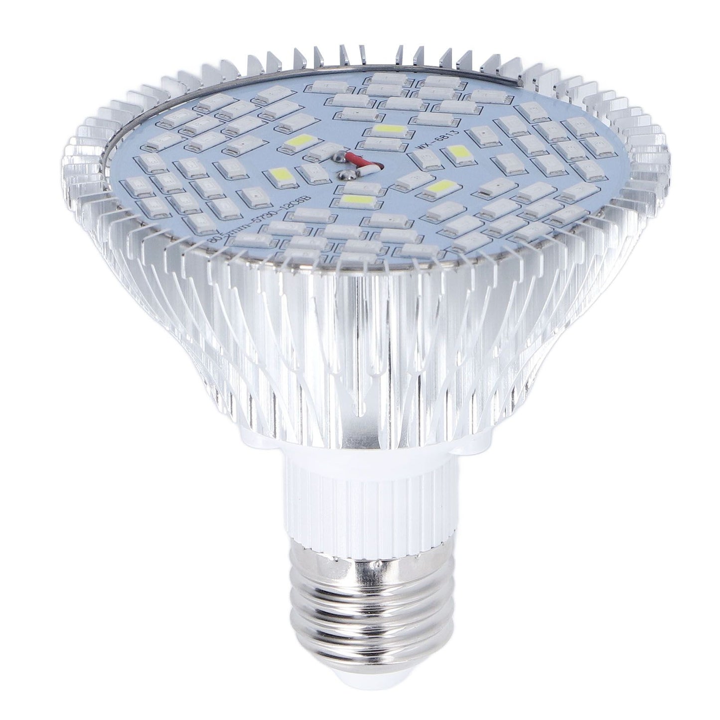 LED Grow Lamp Bulb E27 Low Power Consumption Full Spectrum Low Heat Generation LED Plant Growth Lamp Bulb 85‑265V 50W, 78 Beads