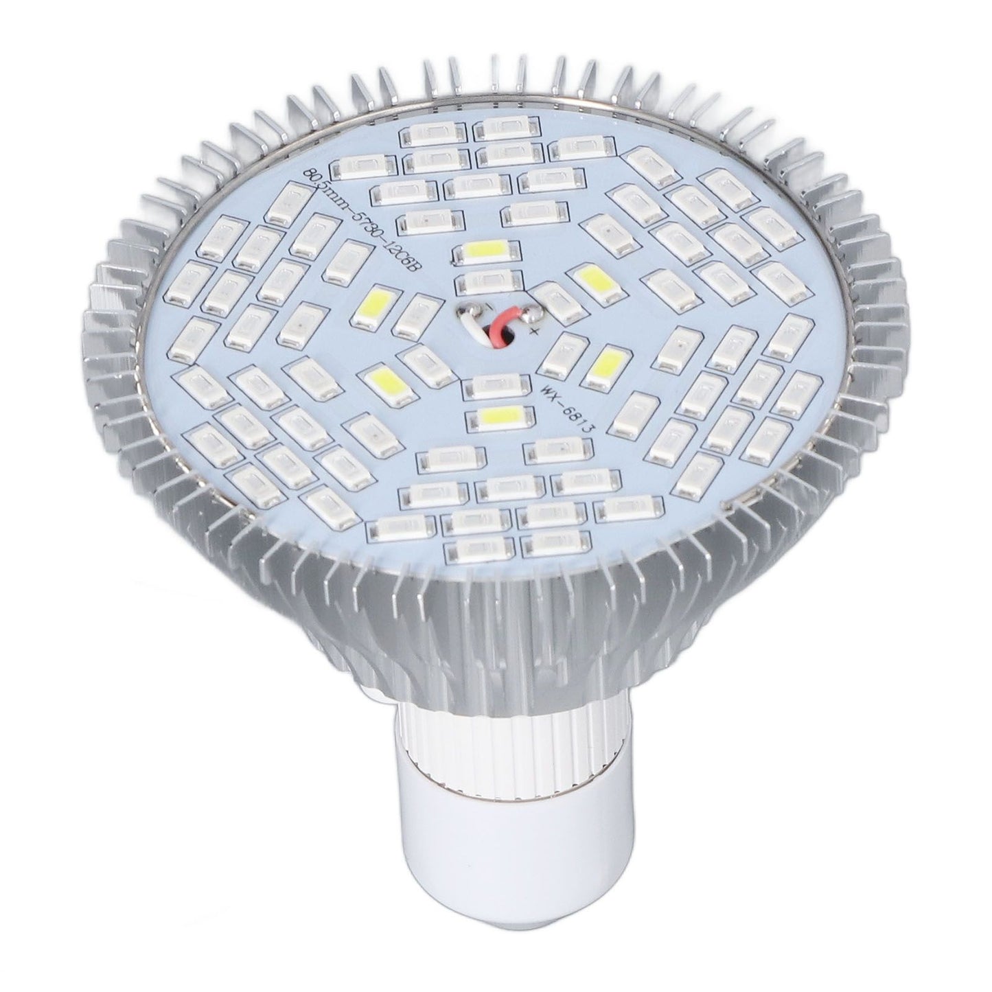 LED Grow Lamp Bulb E27 Low Power Consumption Full Spectrum Low Heat Generation LED Plant Growth Lamp Bulb 85‑265V 50W, 78 Beads