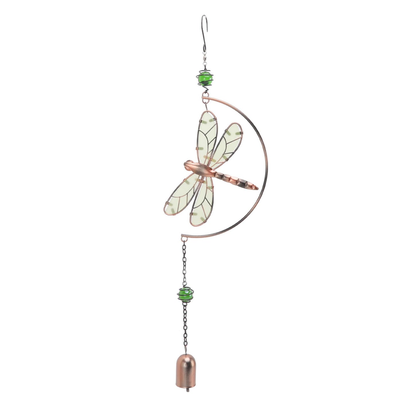 Dragonfly Wind Chimes Waterproof Beautiful Melody Iron Hanging Ornaments for Home Decoration