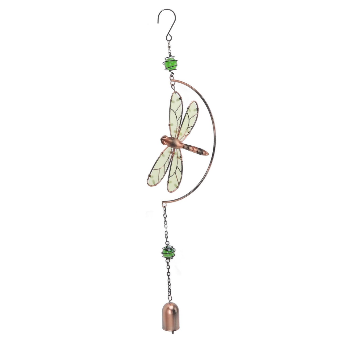 Dragonfly Wind Chimes Waterproof Beautiful Melody Iron Hanging Ornaments for Home Decoration