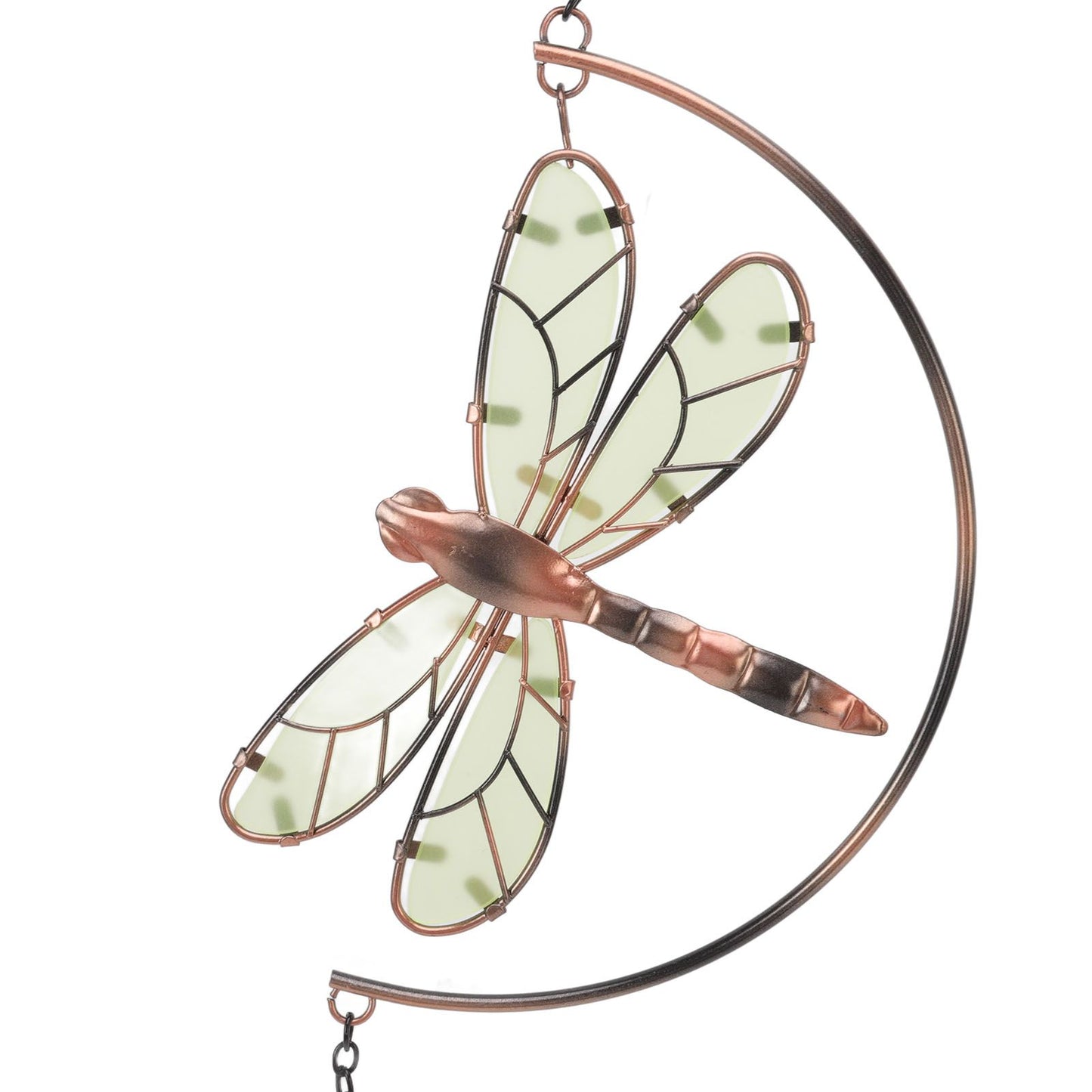 Dragonfly Wind Chimes Waterproof Beautiful Melody Iron Hanging Ornaments for Home Decoration