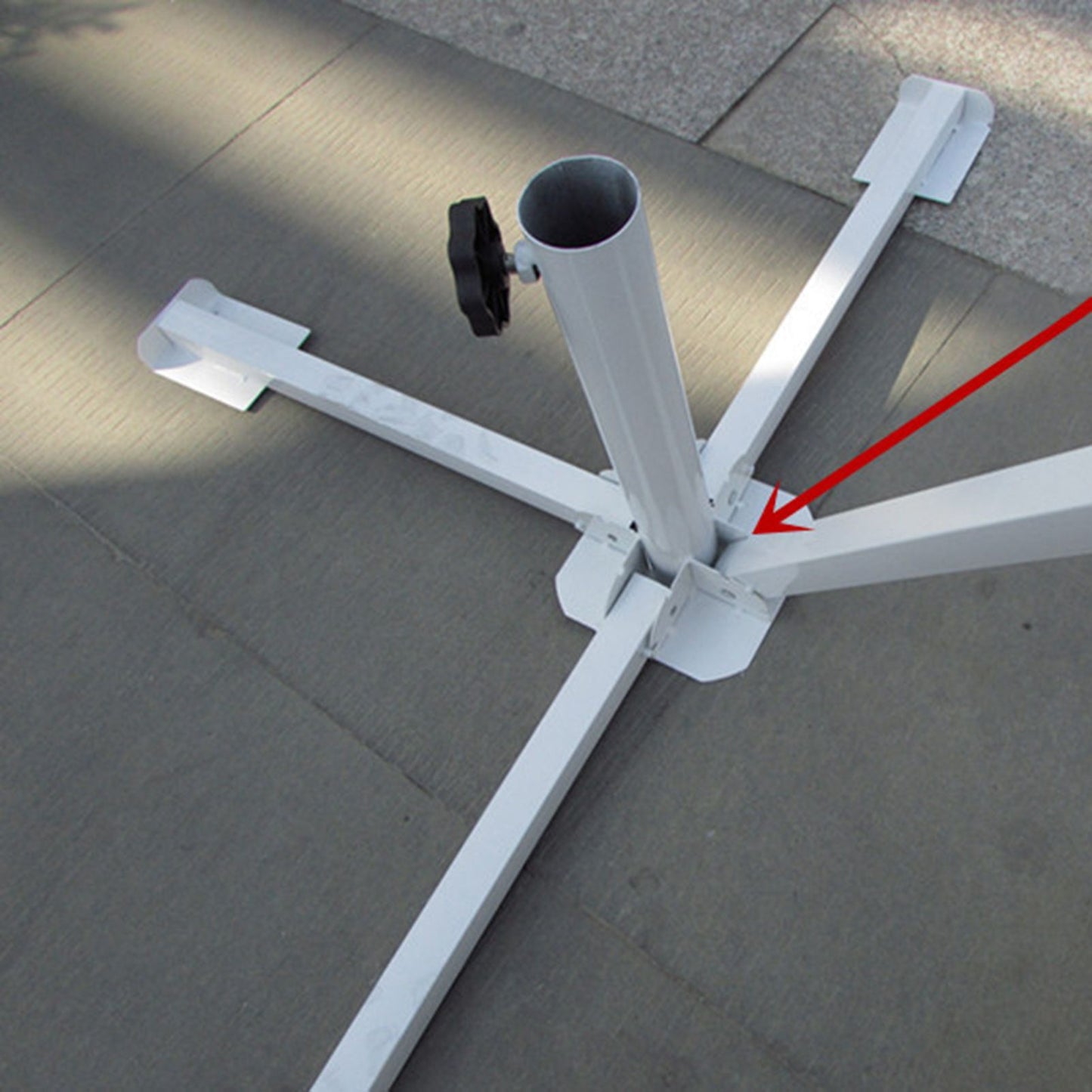 Portable Foldable Beach Umbrella Stand Outdoor Patio Sunshade Umbrella Base Holder White