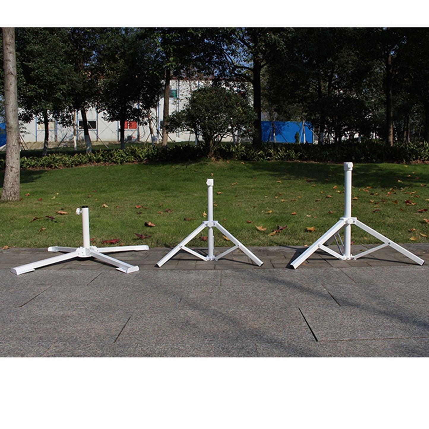 Portable Foldable Beach Umbrella Stand Outdoor Patio Sunshade Umbrella Base Holder White