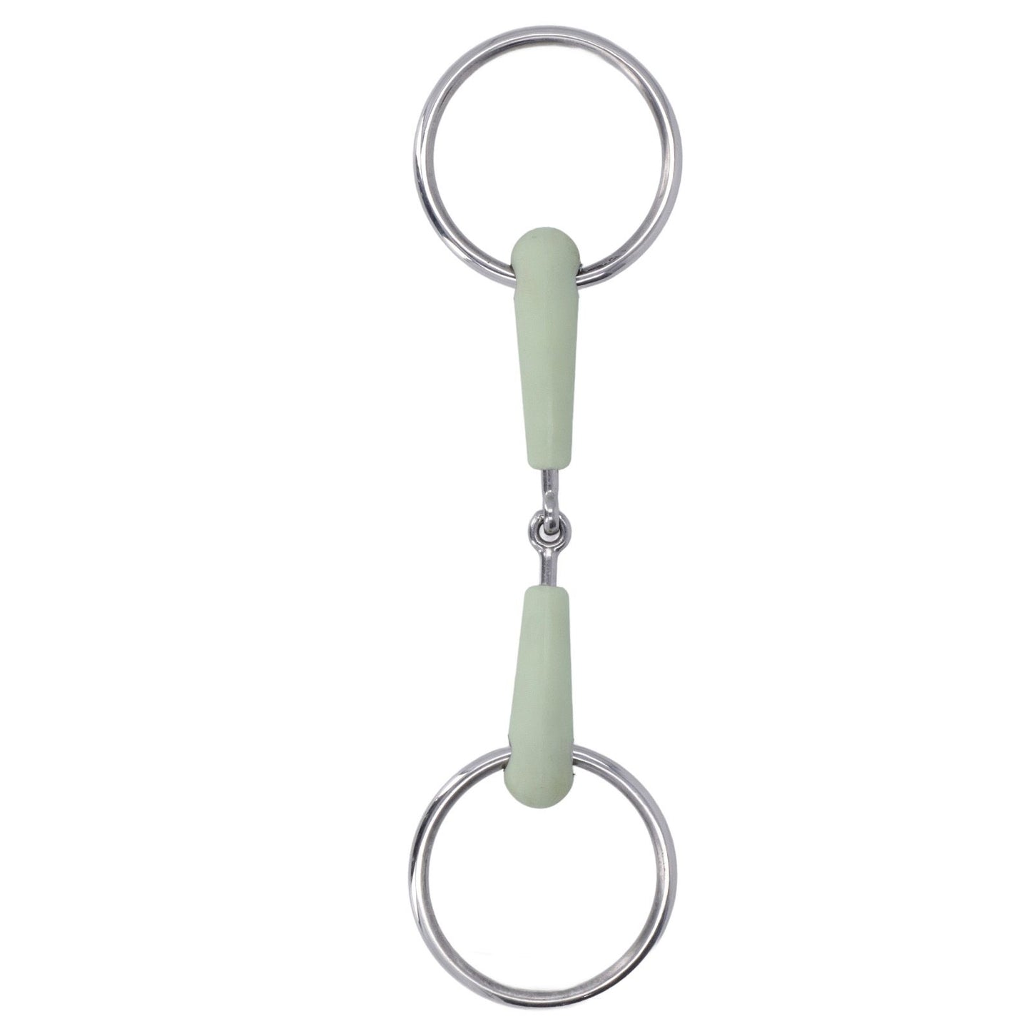 130mm Horse Mouth Snaffle with Chain Stainless Steel Horse Bit for Equestrian Training Equipment