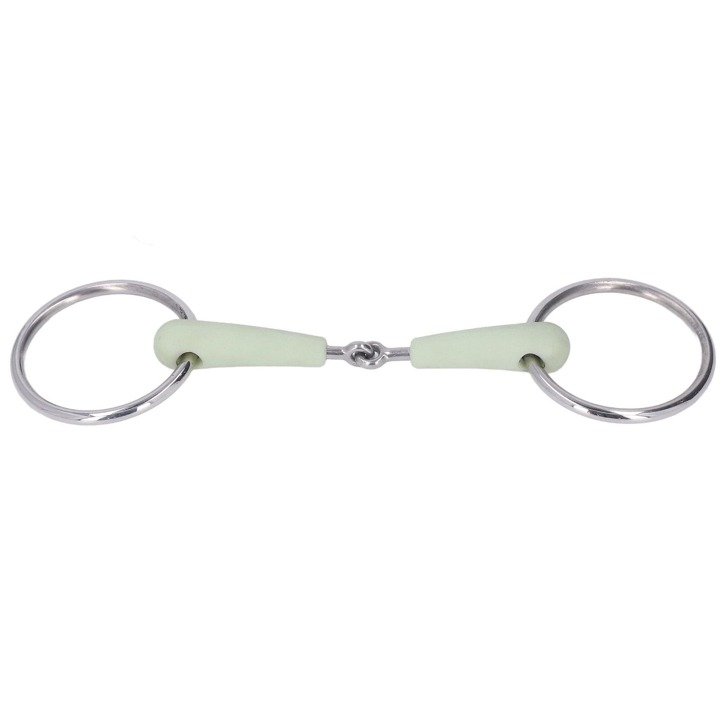 130mm Horse Mouth Snaffle with Chain Stainless Steel Horse Bit for Equestrian Training Equipment