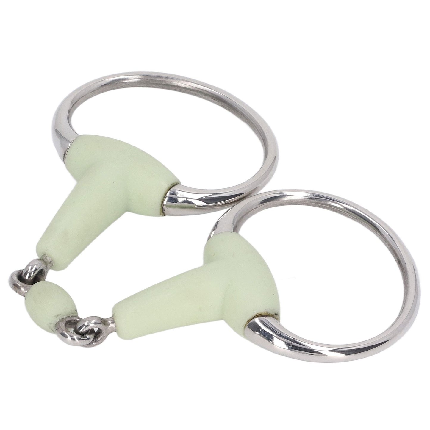 Horse Snaffle Bit Stainless Steel Horse Snaffle Roller Garden Breeding Mouth Bit for for 125mm Horse Mouth