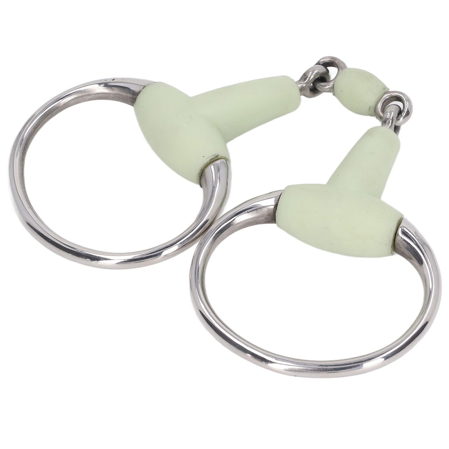Horse Snaffle Bit Stainless Steel Horse Snaffle Roller Garden Breeding Mouth Bit for for 125mm Horse Mouth