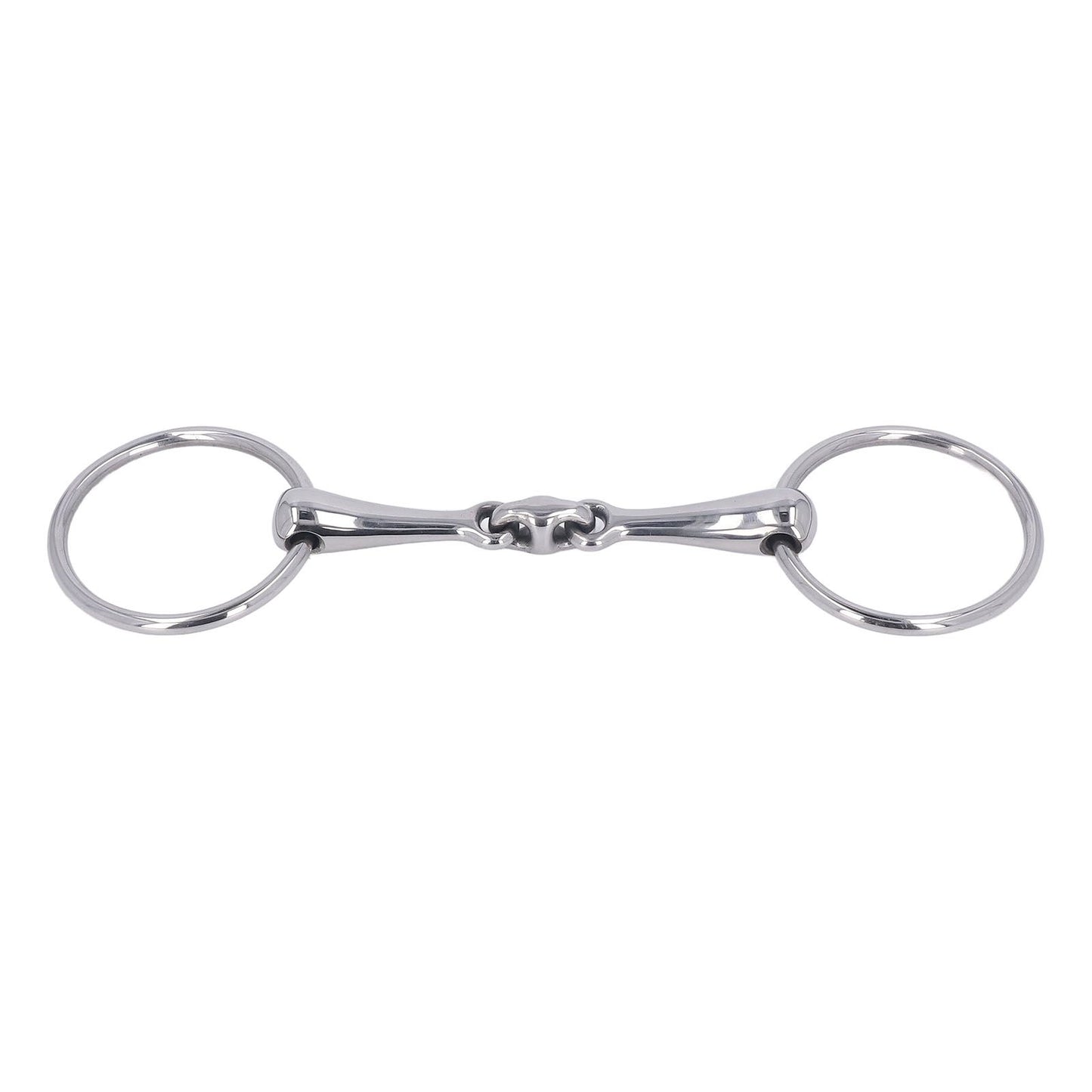 Horse Snaffle Stainless Steel Flexible Jointed Wearable Rust Proof O Ring Horse Mouth Bit for Horse Racing