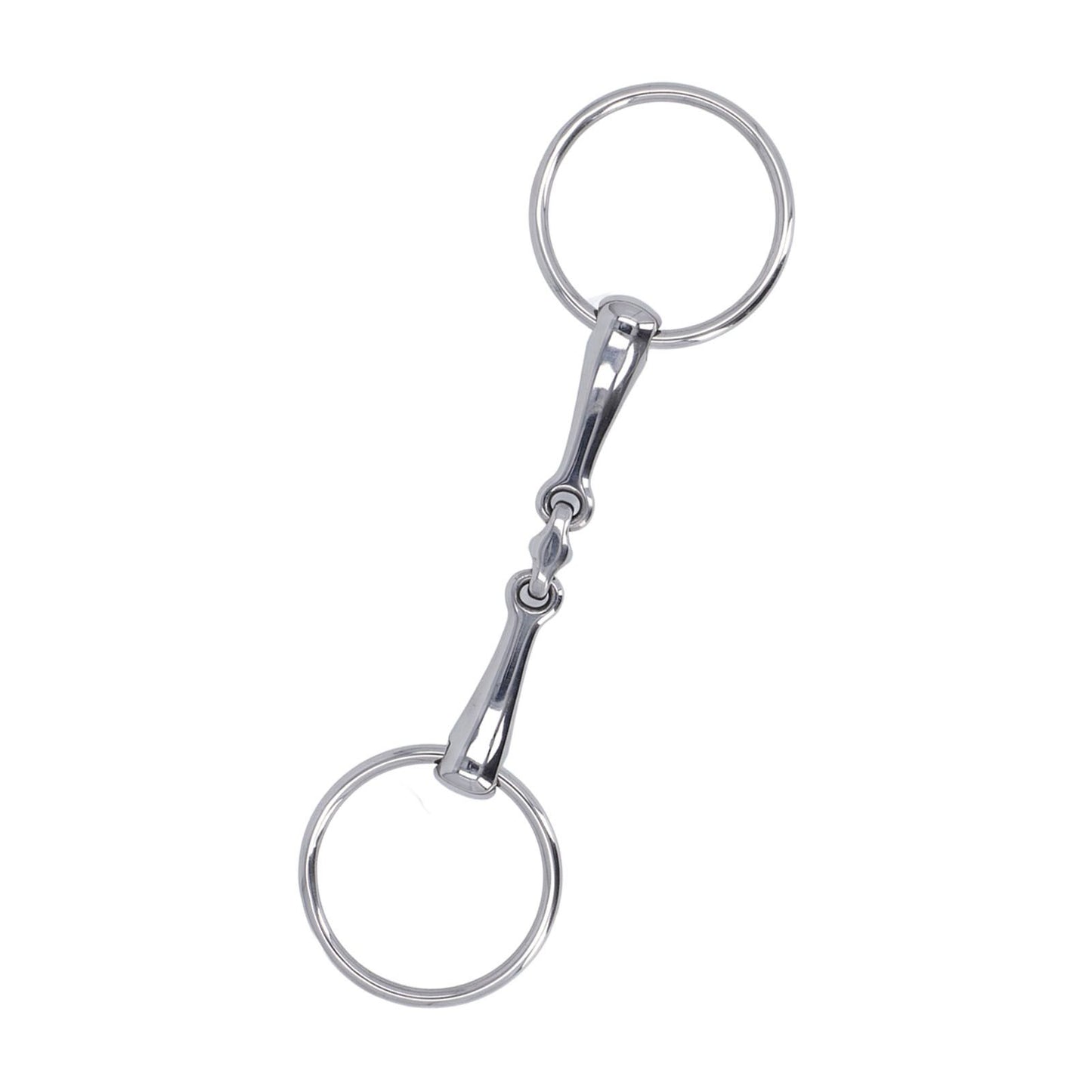 Horse Snaffle Stainless Steel Flexible Jointed Wearable Rust Proof O Ring Horse Mouth Bit for Horse Racing