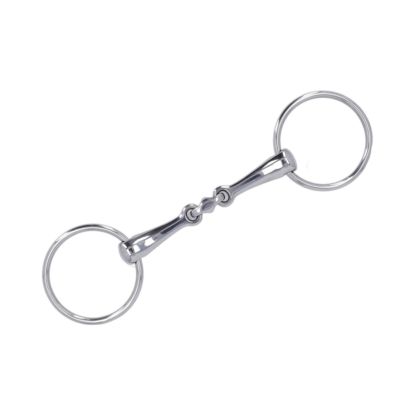 Horse Snaffle Stainless Steel Flexible Jointed Wearable Rust Proof O Ring Horse Mouth Bit for Horse Racing
