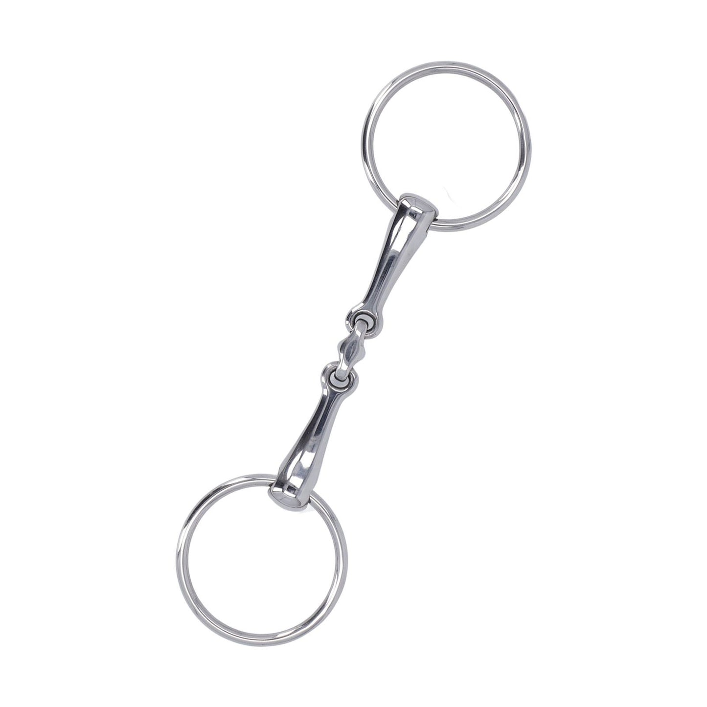 Horse Snaffle Stainless Steel Flexible Jointed Wearable Rust Proof O Ring Horse Mouth Bit for Horse Racing