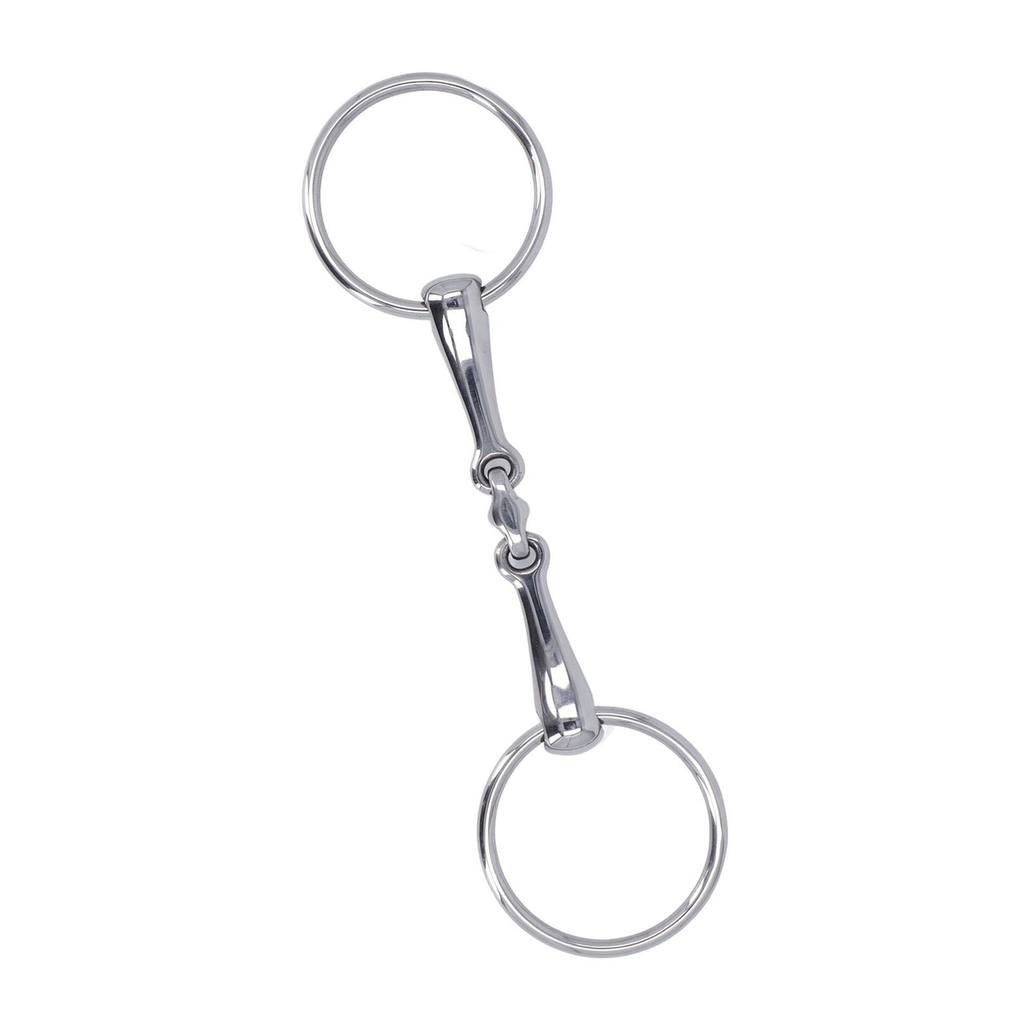 Horse Snaffle Stainless Steel Flexible Jointed Wearable Rust Proof O Ring Horse Mouth Bit for Horse Racing