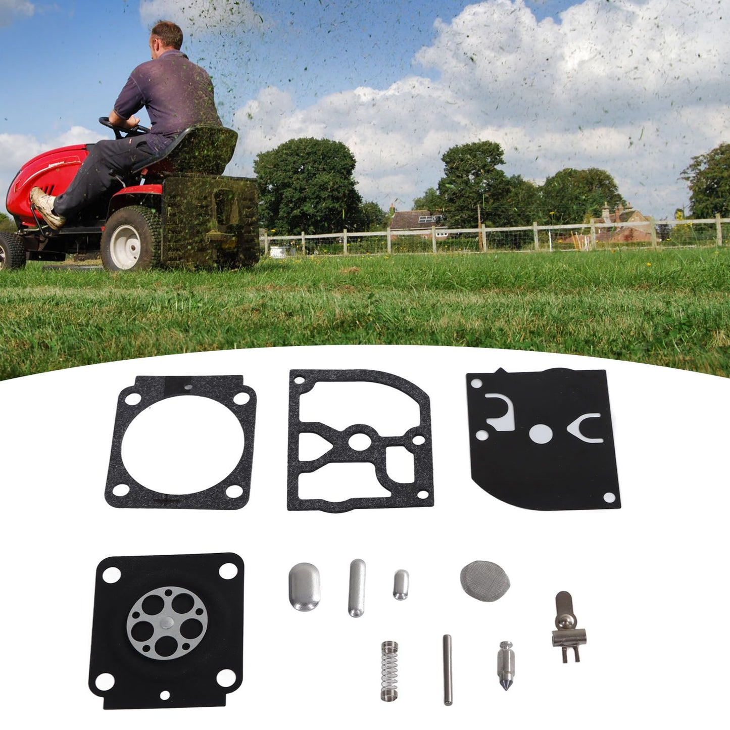 2 Set Lawn Mower Repair Gasket Diaphragm Kits for Stihl HS45 FS55 BG45 MM55 for Zama C1Q S69A S70 71 73 79 93 95 97 for RB 100