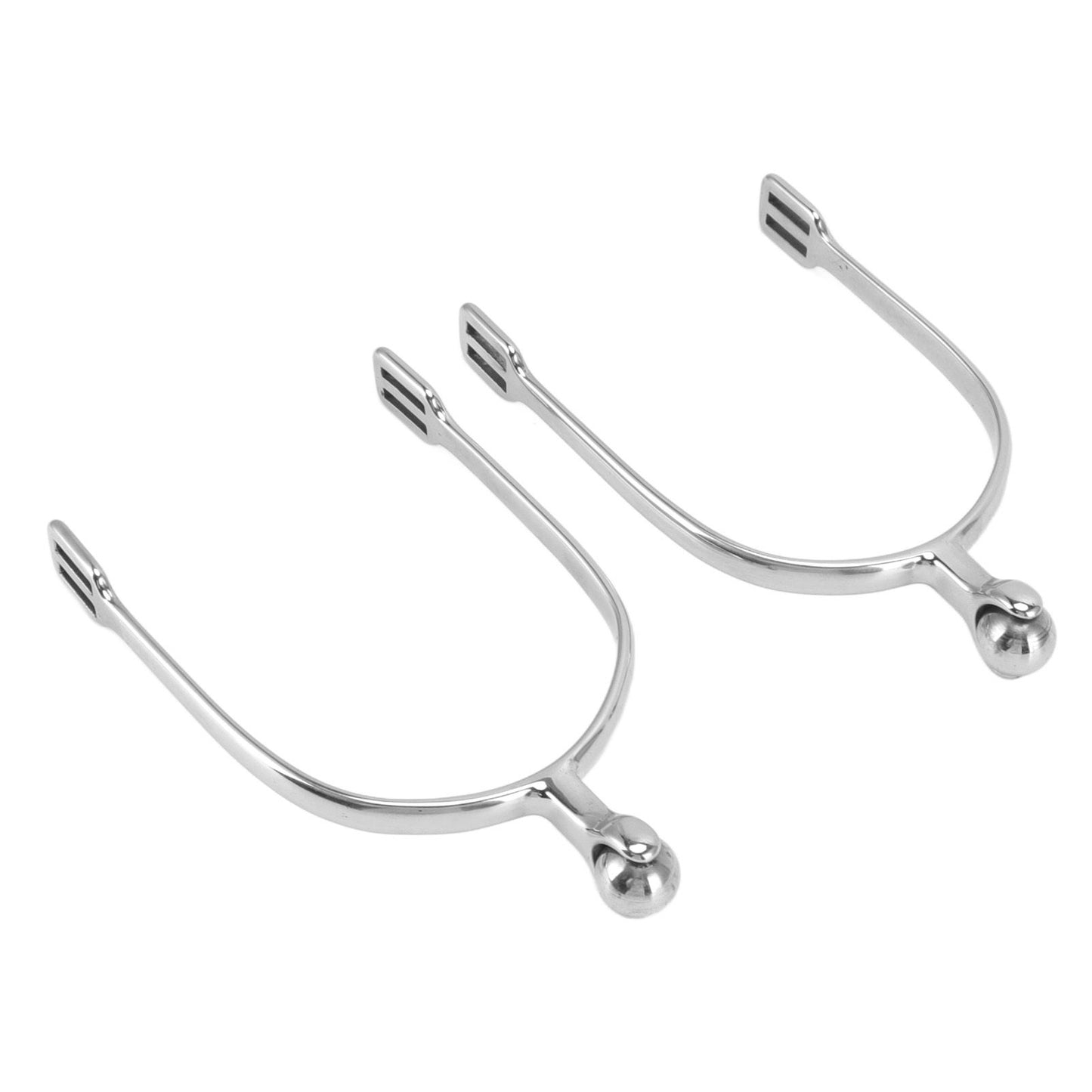 1 Pair Horse Spurs Stainless Steel Western Cowboy Equestrian Boot Spurs for Horse Training Riding