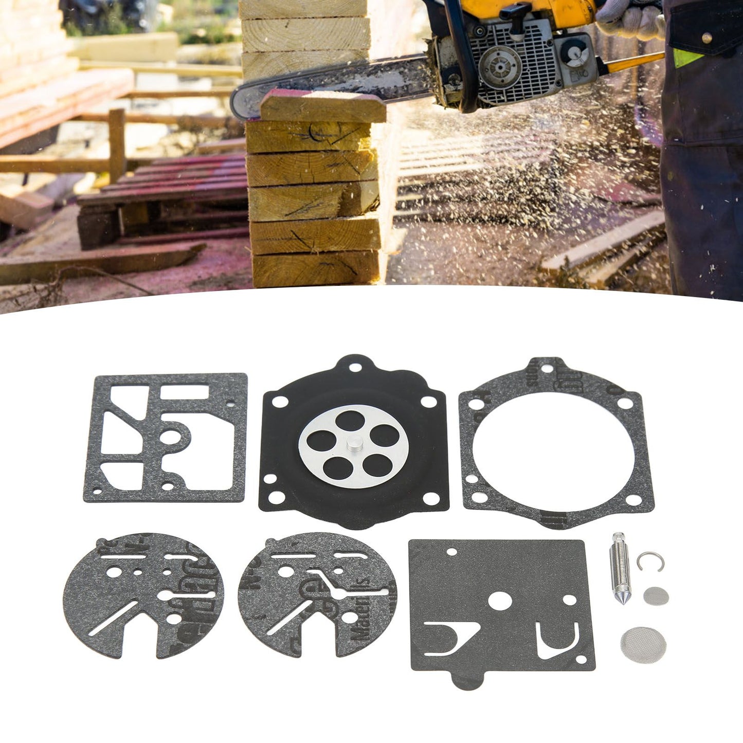 Carburetor Carb Paper Pad Gasket Kits for Walbro K10 HDC Fits for Stihl 015 015AV 15AVE 015L Chainsaw