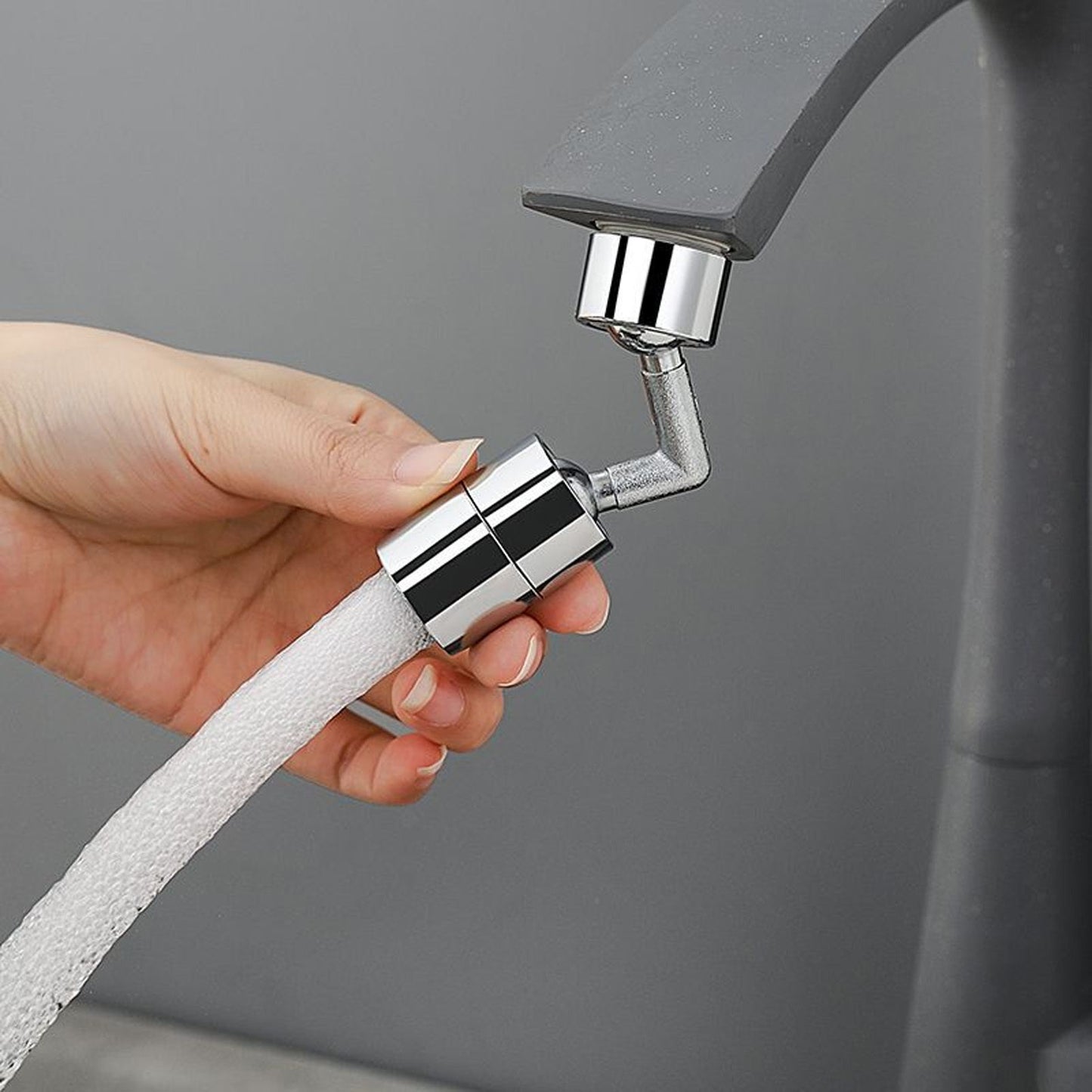 Universal 360 Degree Swivel Faucet Extender All Copper Anti Splash Faucet Aerator for Kitchen