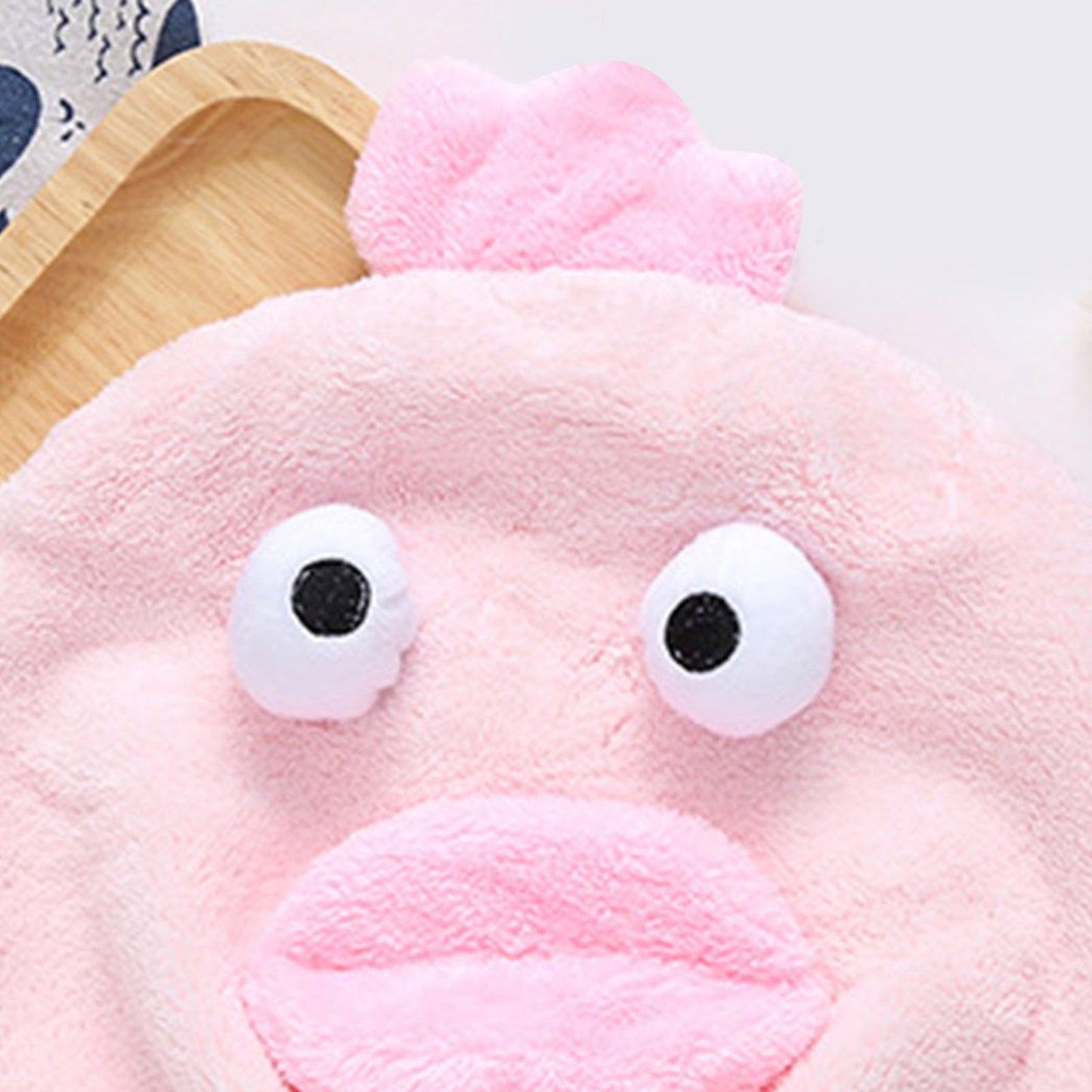 Quick Dry Hair Hat Elastic Strong Water Absorption Fine Fiber Skin Friendly Cartoon Hair Drying Towel Pink