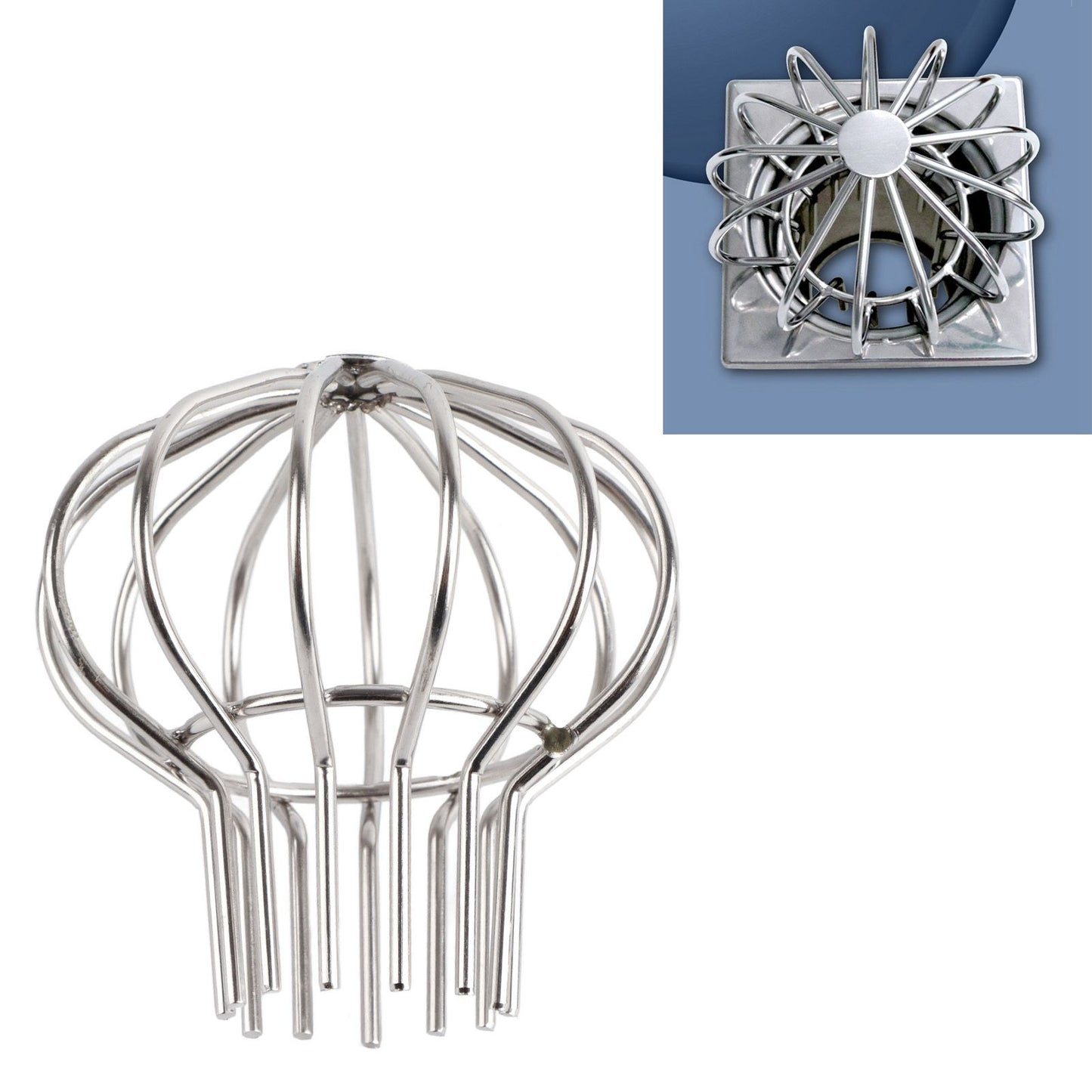 Outdoor Roof Drain Stainless Steel Anti Blocking Round Line Cap Floor Drain Gutter Cleaning Floor Net for Balcony Terrace 75