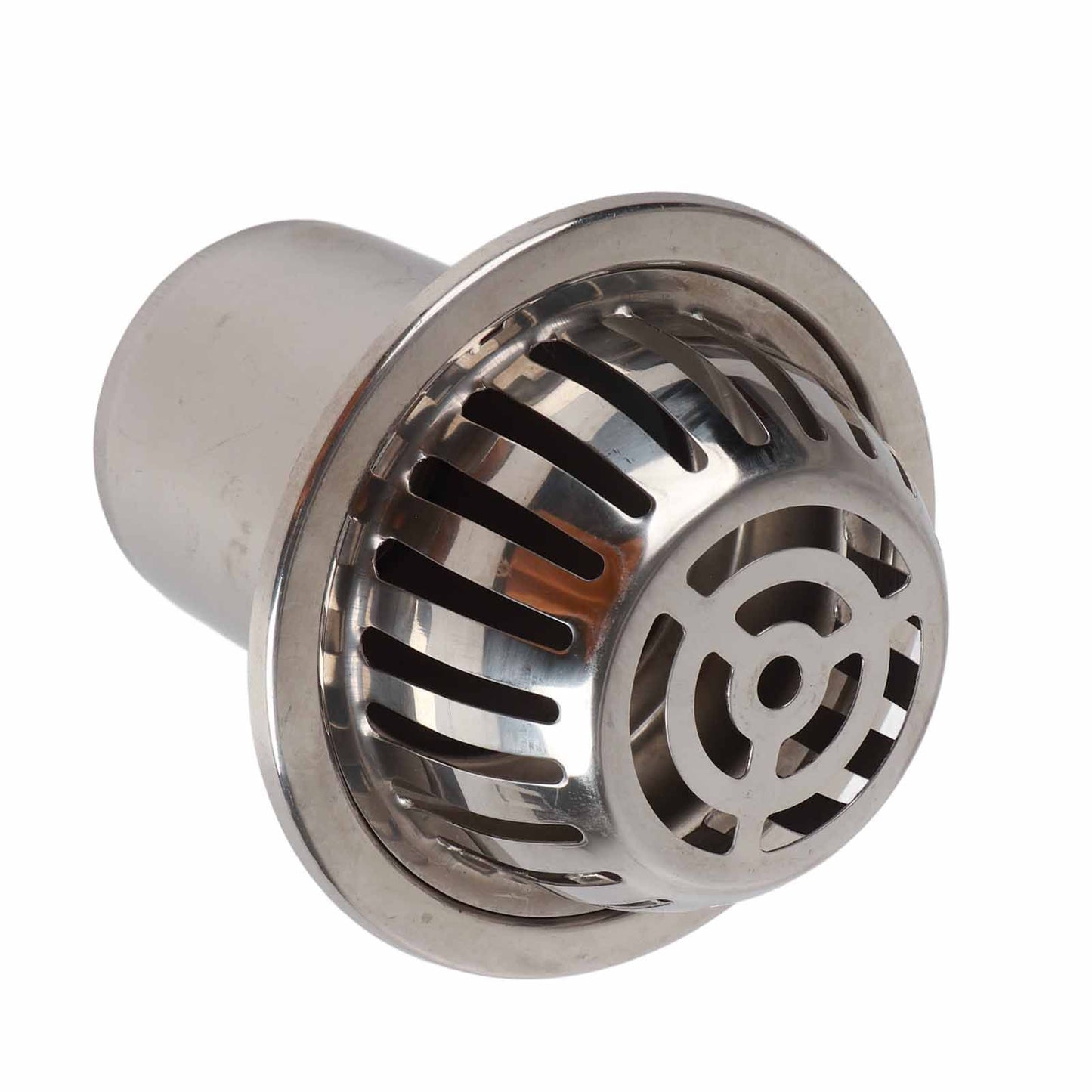 Roof Floor Drain Stainless Steel Non Blocking Balcony Outdoor Rain Bucket Drainage Parts Round 5in