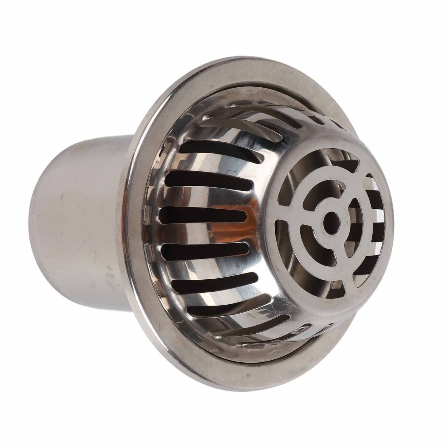Roof Floor Drain Stainless Steel Non Blocking Balcony Outdoor Rain Bucket Drainage Parts Round 5in
