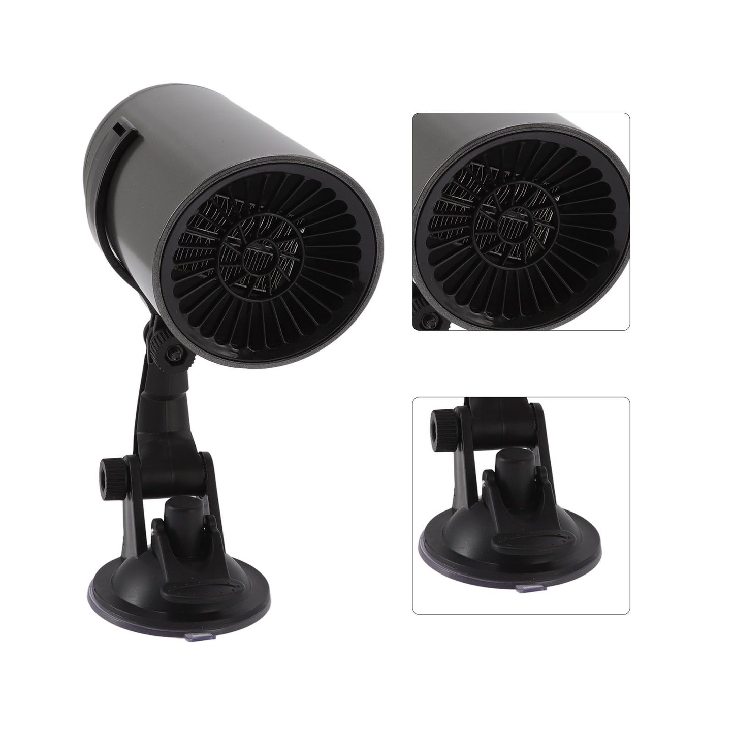 Car Heater Front Windshield Defogging Heater Defroster Car Air Purifying Heater 12V with Suction Cup Bracket