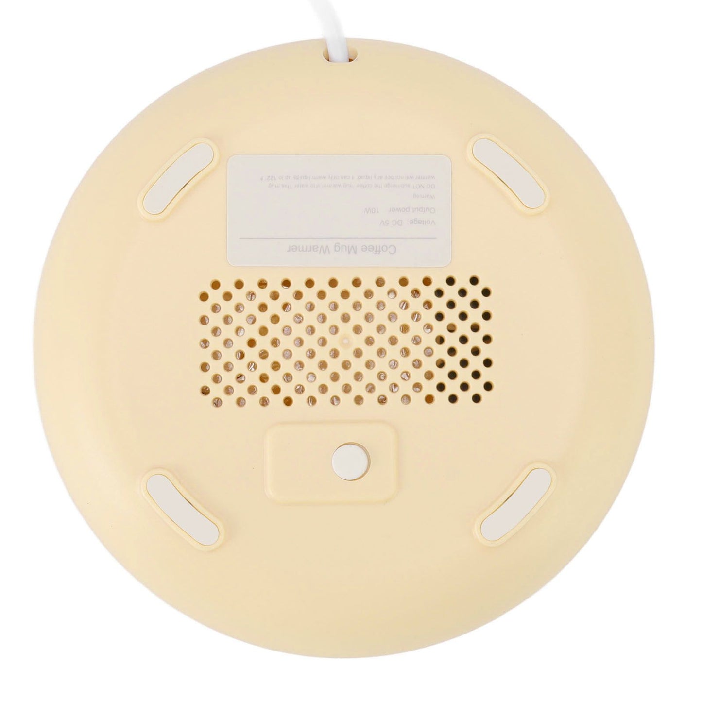 USB Coffee Mug Warmer Electric Gravity Switch 55 Celsius Degree Milk Heating Plate for Office Yellow