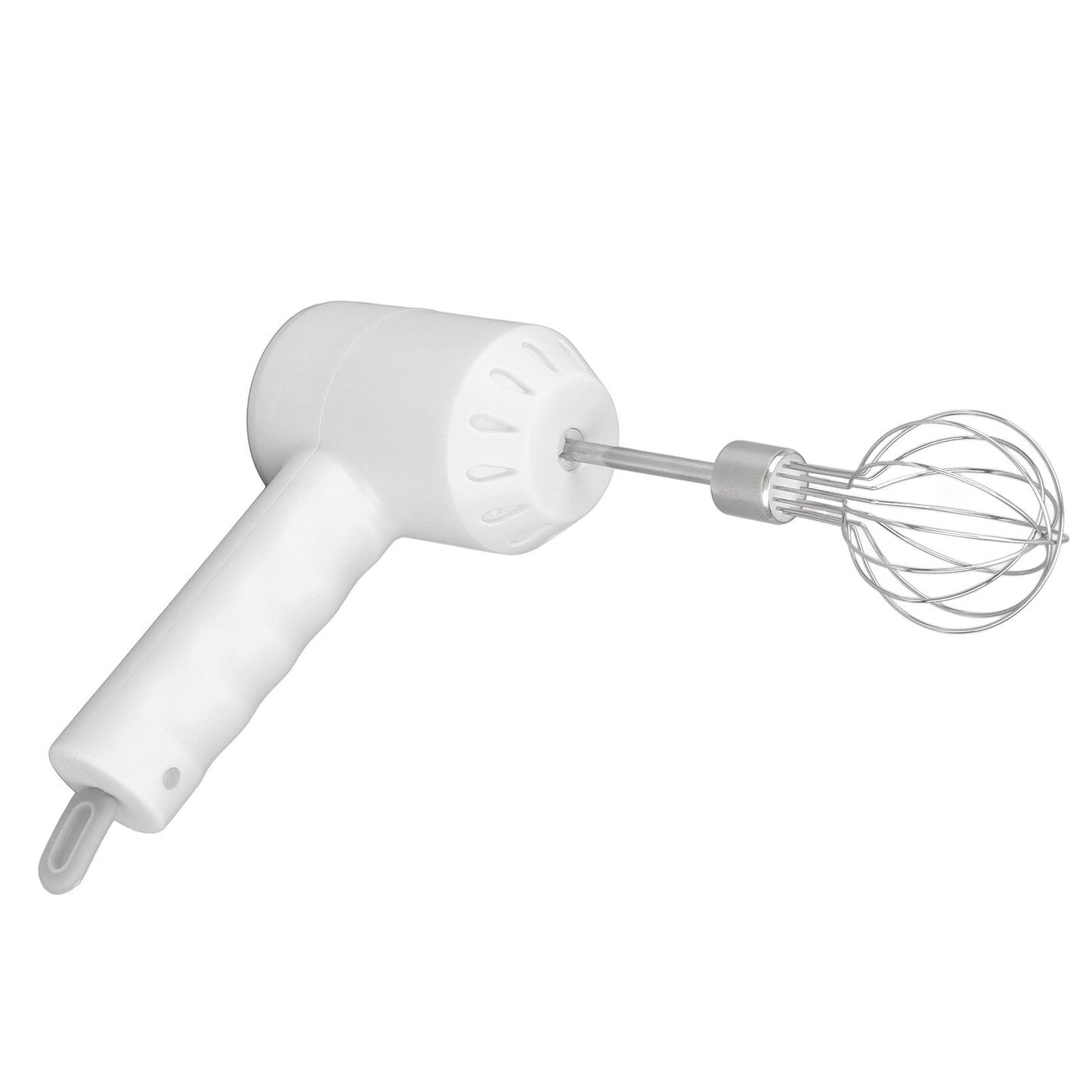 Cordless Electric Hand Mixer USB Rechargable Handheld Eggbeater Electric Milk Frother with 2 Stir Sticks for Home White