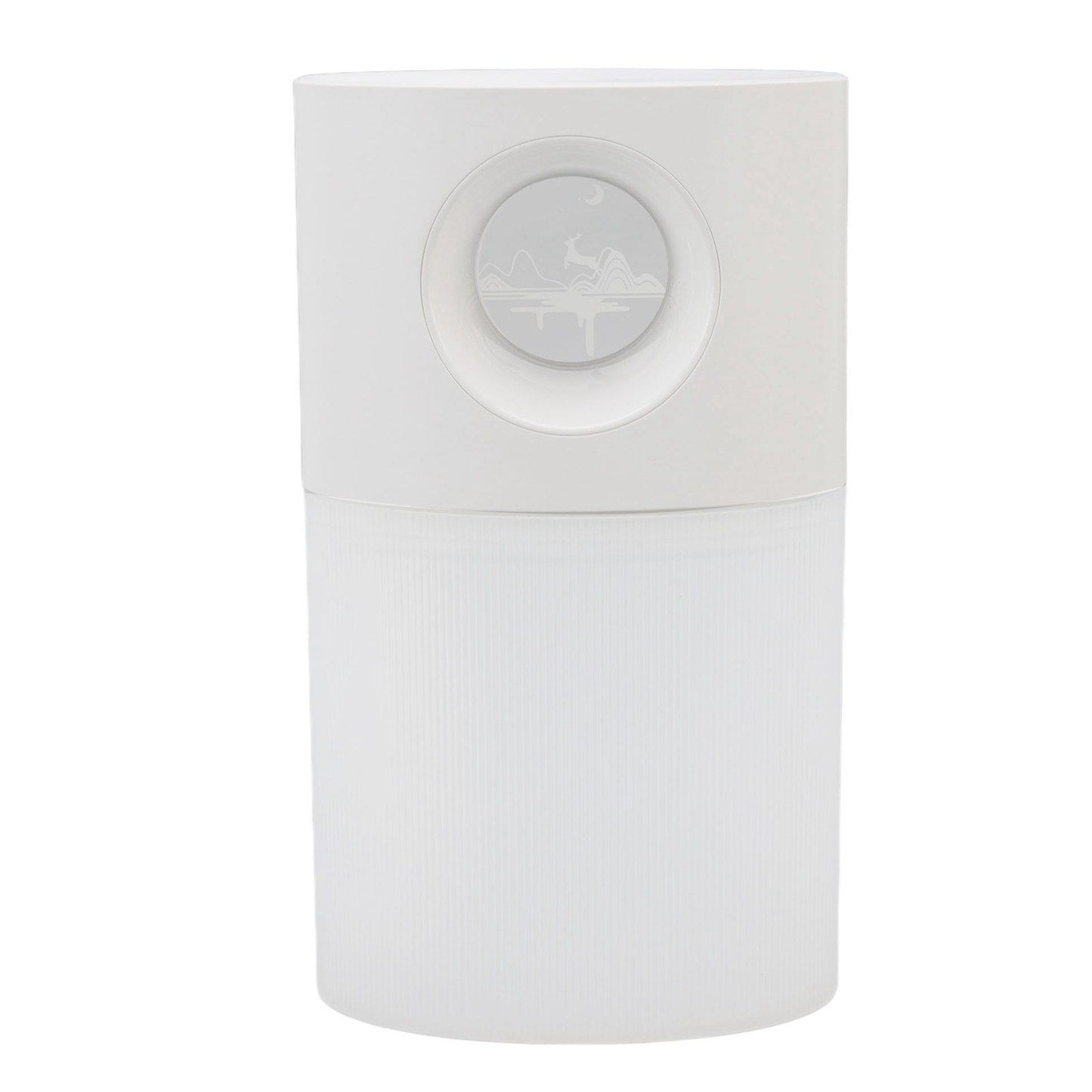 Mini Humidifier Quiet USB Rechargeable Fine Mist Portable Desktop Humidifier with Night Light for Home Office 350ml White