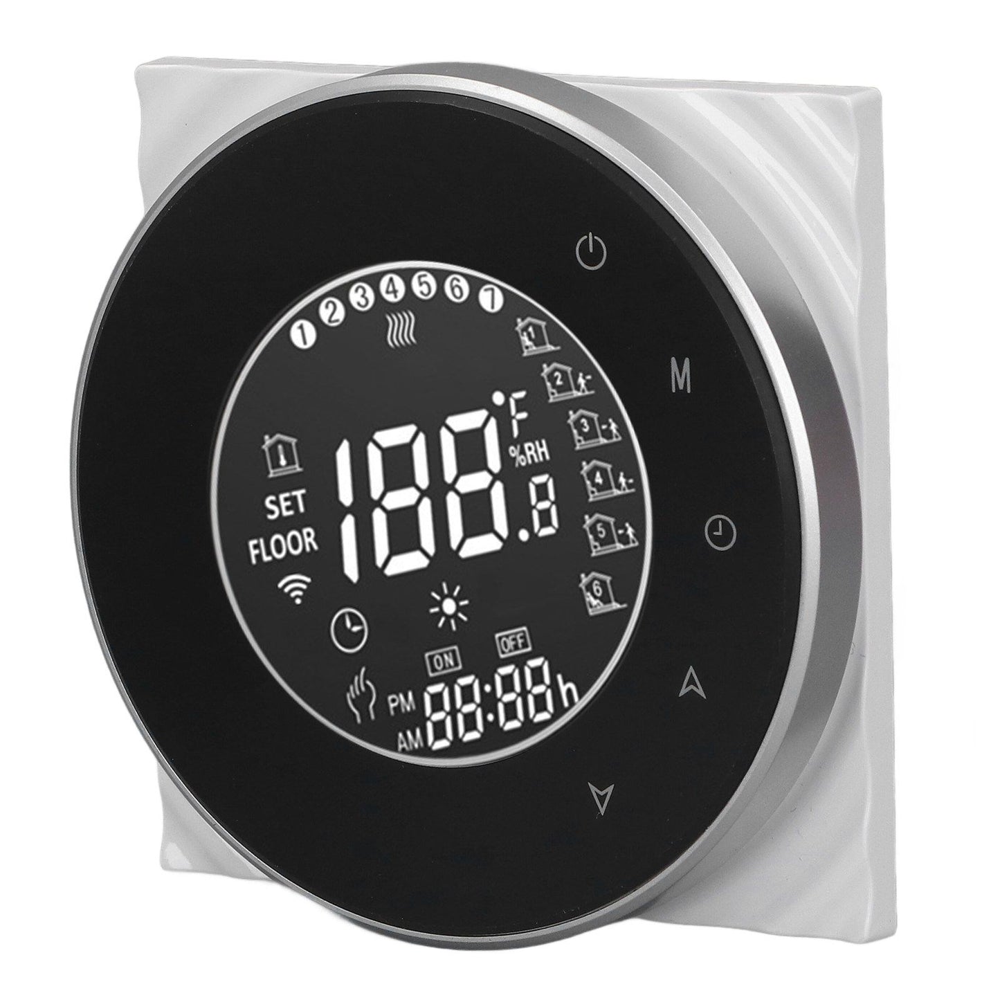 Smart Floor Heat Thermostat Voice Phone Control LCD Touch Screen WiFi Thermostat for Electric Heating Systems 95‑240VAC