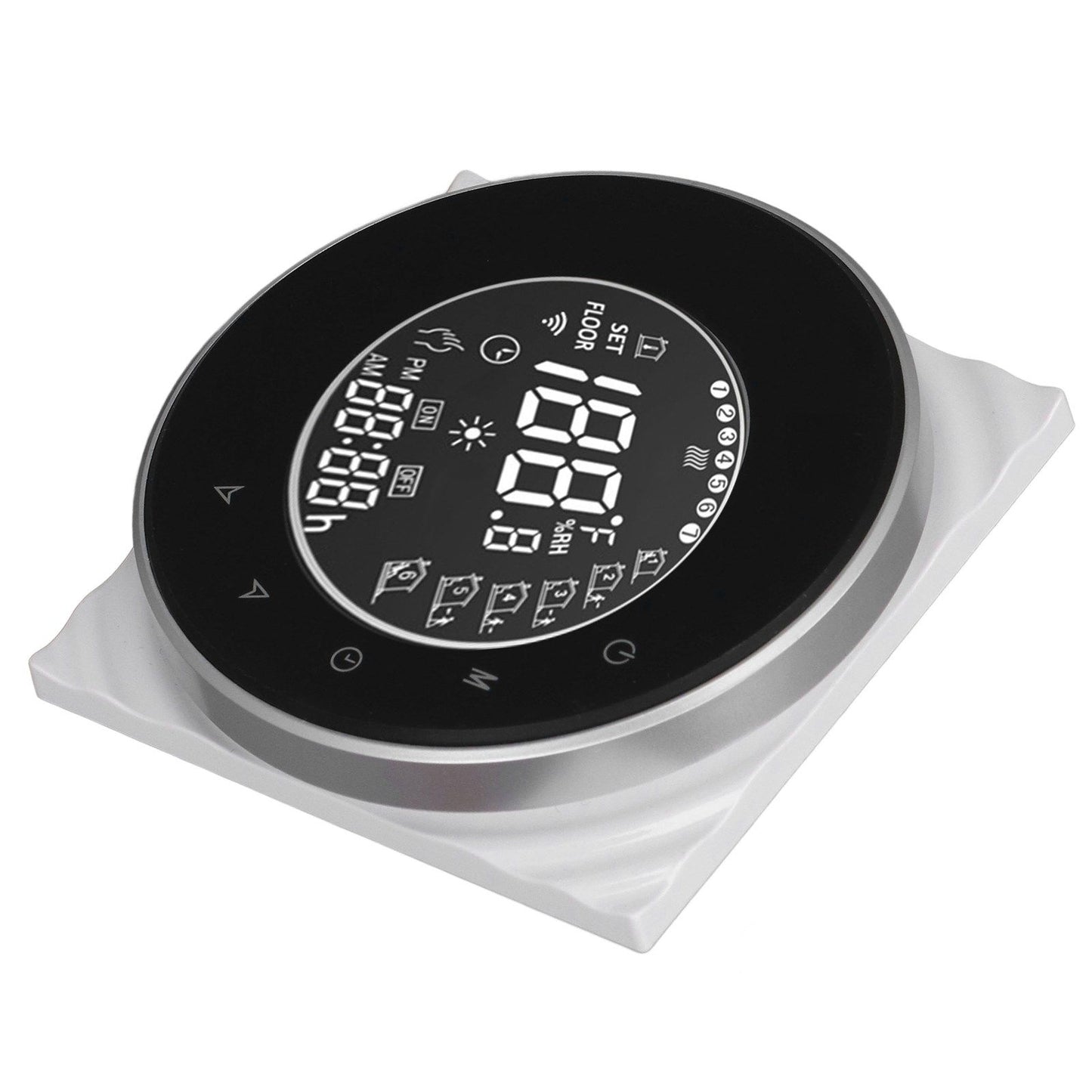 Smart Floor Heat Thermostat Voice Phone Control LCD Touch Screen WiFi Thermostat for Electric Heating Systems 95‑240VAC