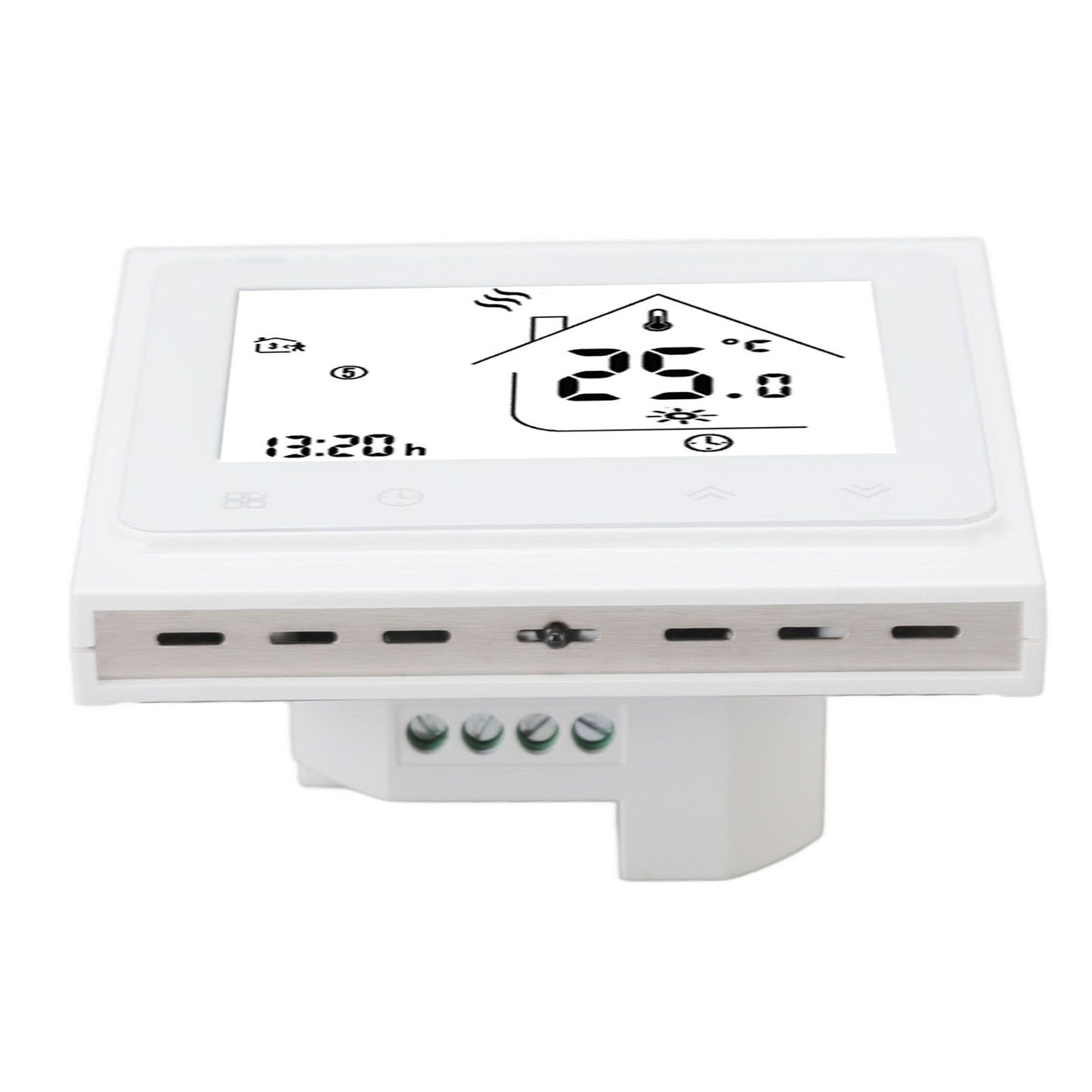 BHT 002GC Boiler Heating Programmable Thermostat Digital Touch Screen Thermostat with Large LCD Display Passive Output Temperature Controller 95‑240V