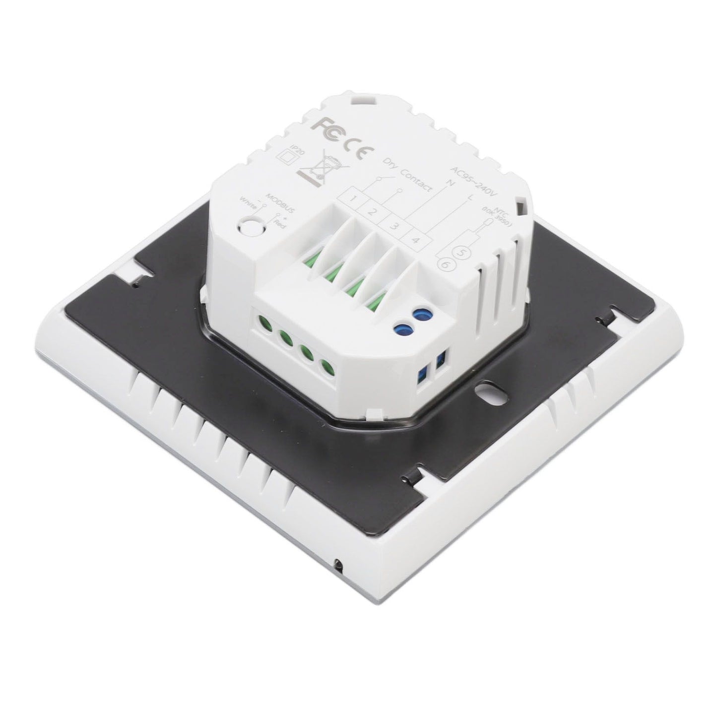 Smart Boiler Heating Thermostat WIFI APP Voice Control LCD Touch Screen Programmable White 95‑240V