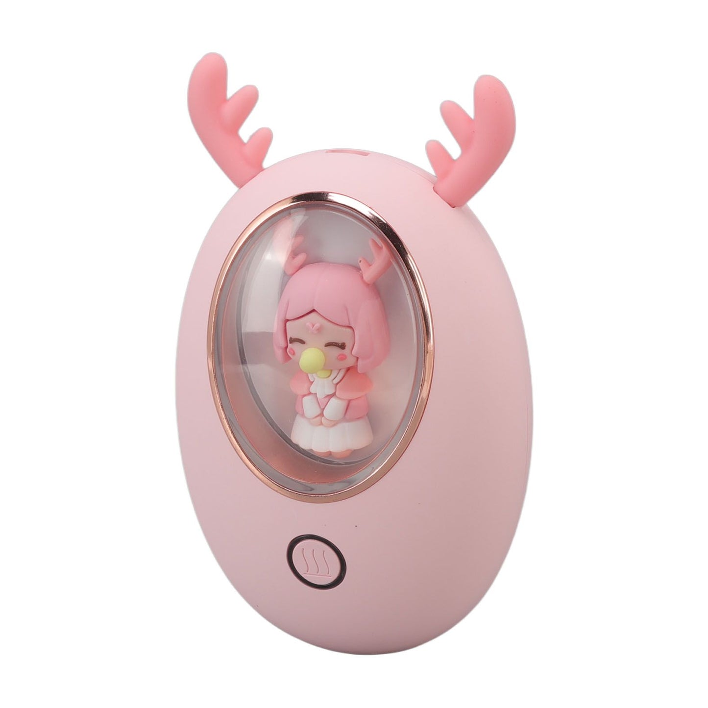 Rechargeable Hand Warmer USB 3000mAh Portable Electric Hand Warmer Power Bank Men Women Winter Gifts for Outdoor Sports Golf Camping Pink