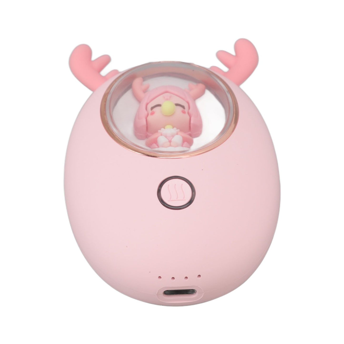 Rechargeable Hand Warmer USB 3000mAh Portable Electric Hand Warmer Power Bank Men Women Winter Gifts for Outdoor Sports Golf Camping Pink