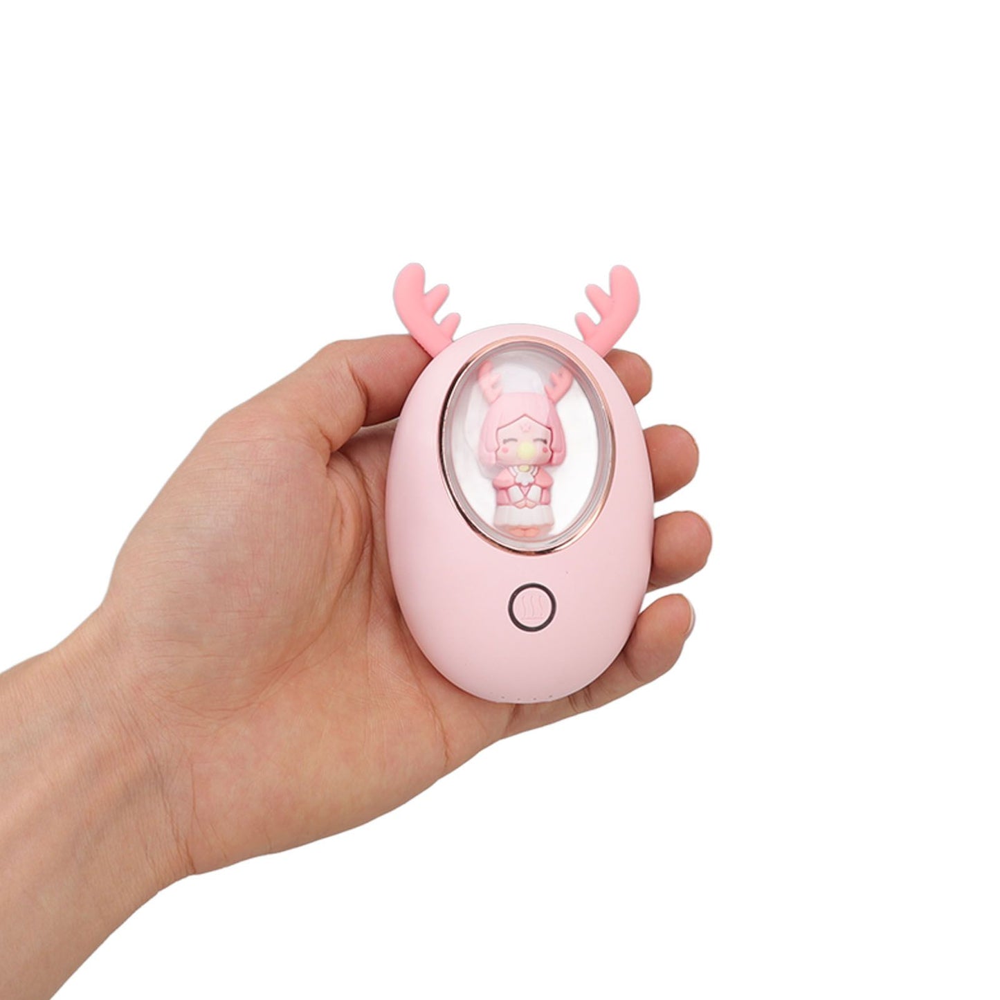 Rechargeable Hand Warmer USB 3000mAh Portable Electric Hand Warmer Power Bank Men Women Winter Gifts for Outdoor Sports Golf Camping Pink