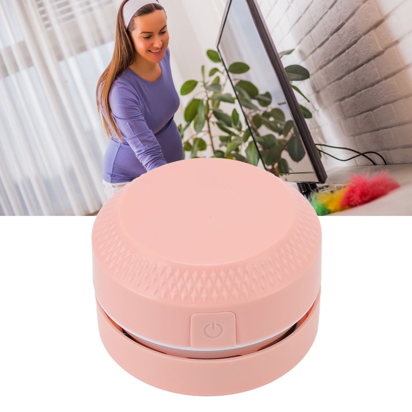 Desk Vacuum Cleaner Mini 5V 10W 360 Degree Rotate USB Charging Desk Cleaner with Flat Mouth Straw for Bar Counter Office