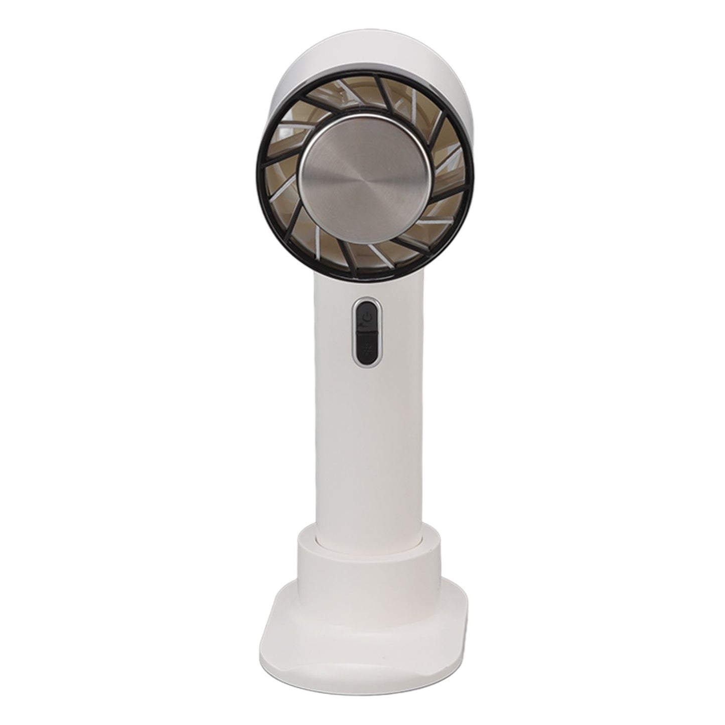 Hand Held Cooling Fan Portable USB Rechargeable Small Pocket Fan for Office Traveling White