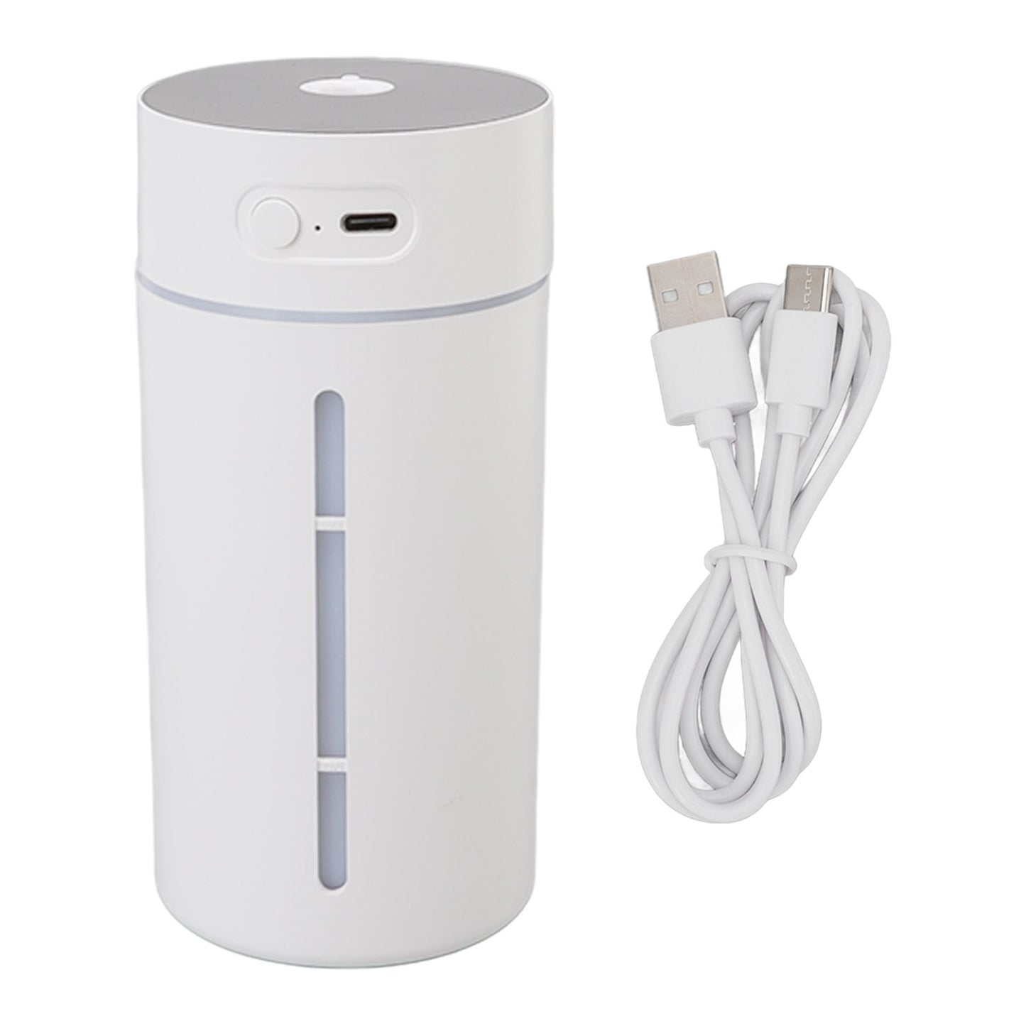 Mini Humidifier 250ml USB Charge Projector Light Cool Visible Water Level Desk Humidifier for Bedroom Office Car