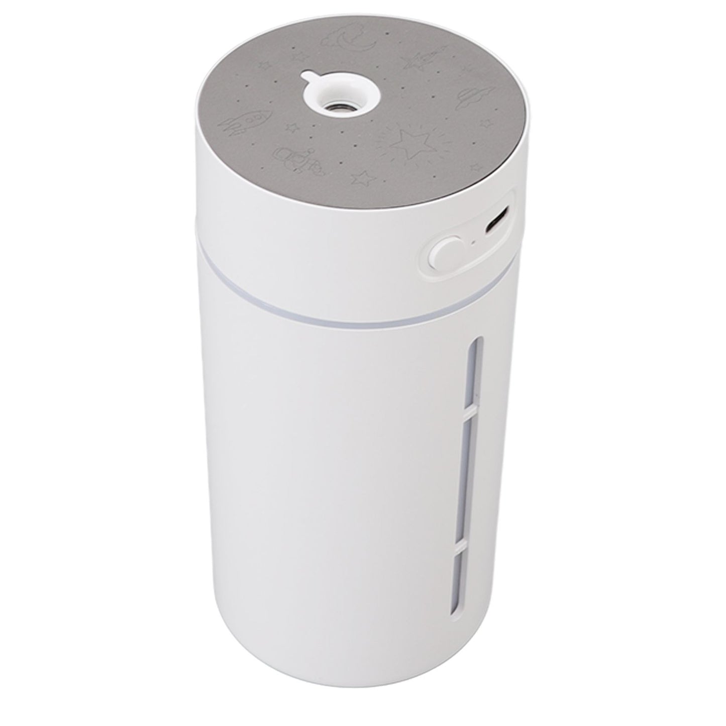 Mini Humidifier 250ml USB Charge Projector Light Cool Visible Water Level Desk Humidifier for Bedroom Office Car