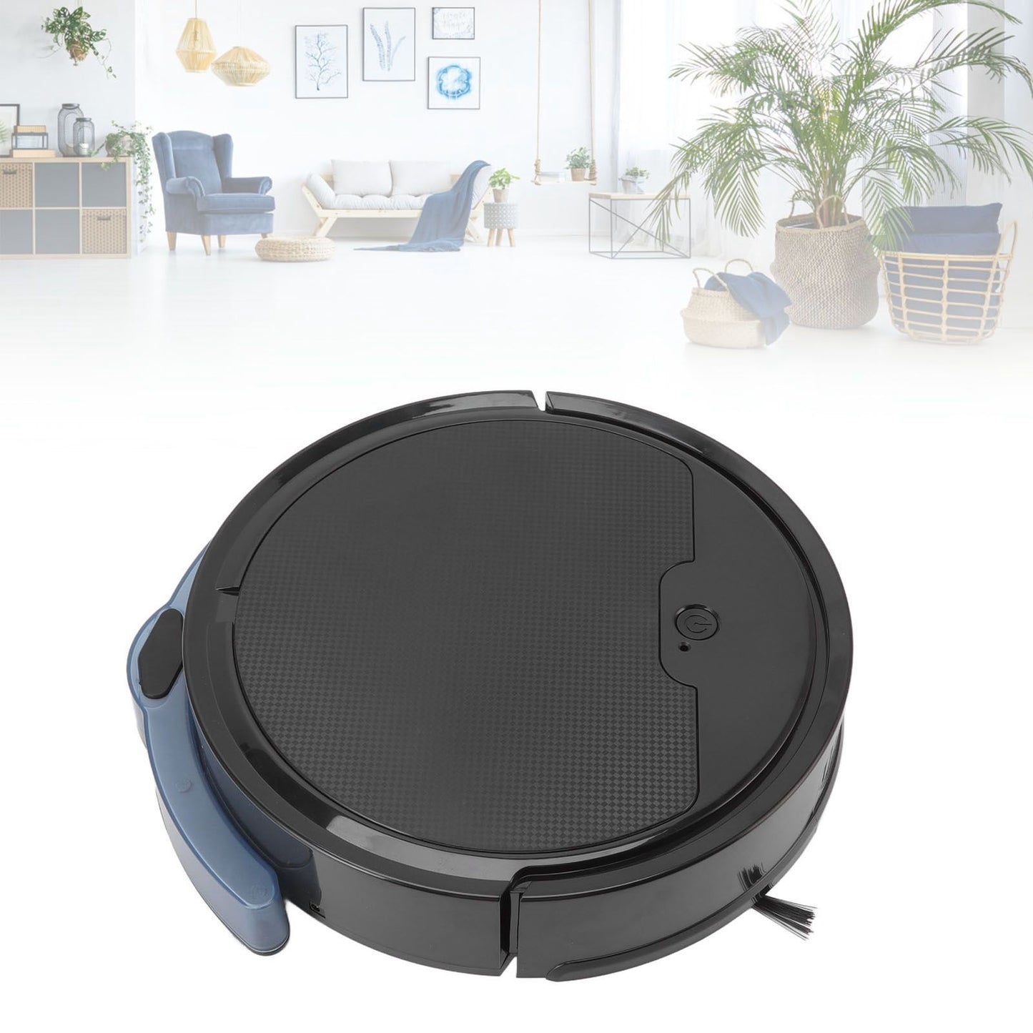 3 in 1 Robot Vacuum Cleaner Smart APP Remote Control 2000Pa Strong Suction USB Charging Sweeping Robot for Home Black