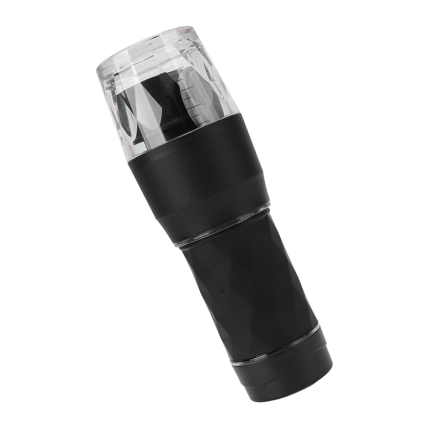 Maual Hand Coffee Maker Portable Travel Coffee Machine Compatible Ground Coffee and Coffee Capsule for Outdoor Black