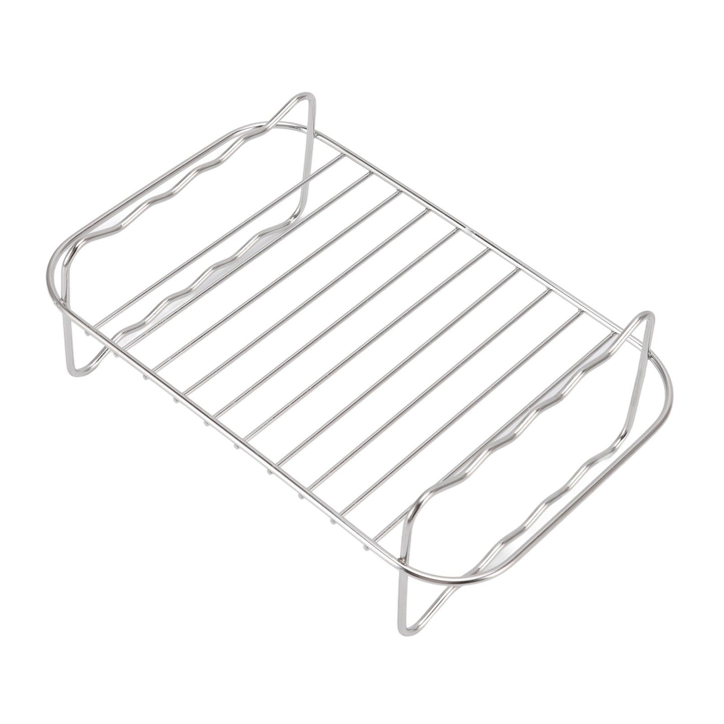 Fryer Rack Stainless Steel Rectangle Double Layer Fryer Accessory for NINJA FOOD 8QT Dual Basket Fryer