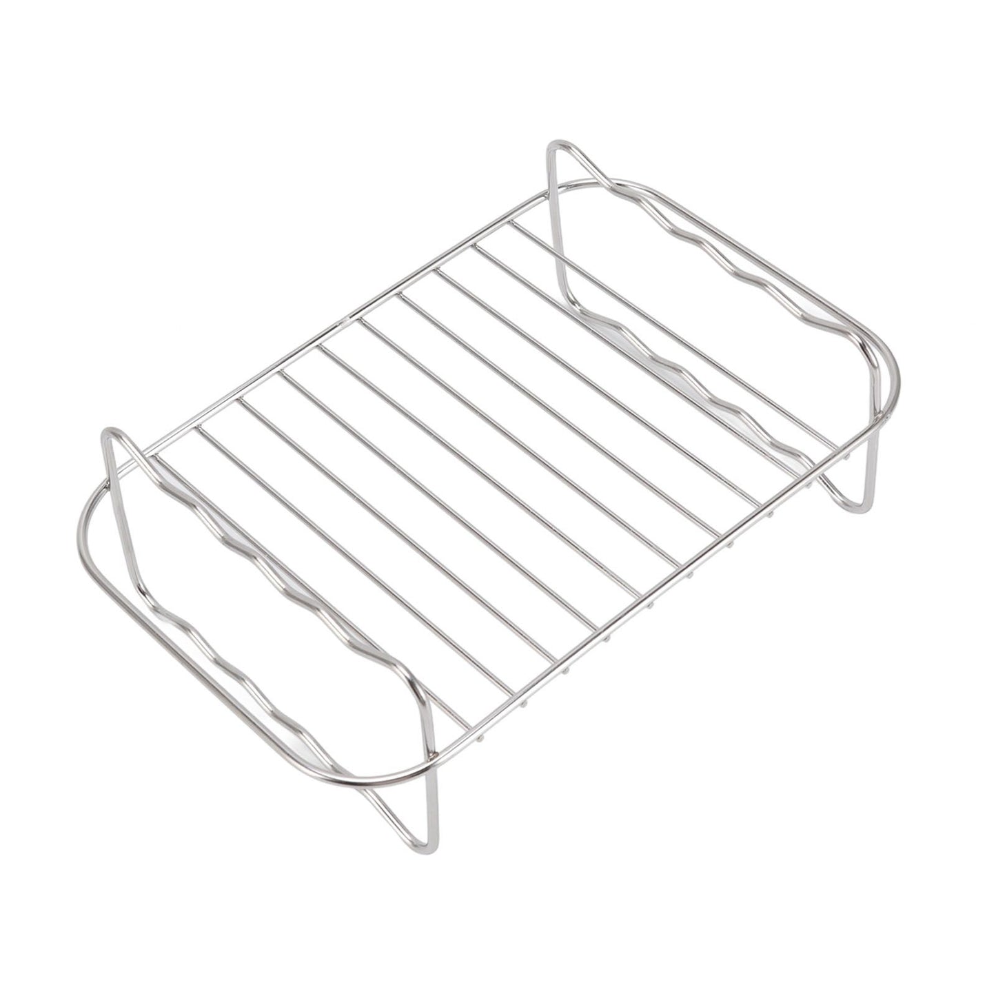 Fryer Rack Stainless Steel Rectangle Double Layer Fryer Accessory for NINJA FOOD 8QT Dual Basket Fryer
