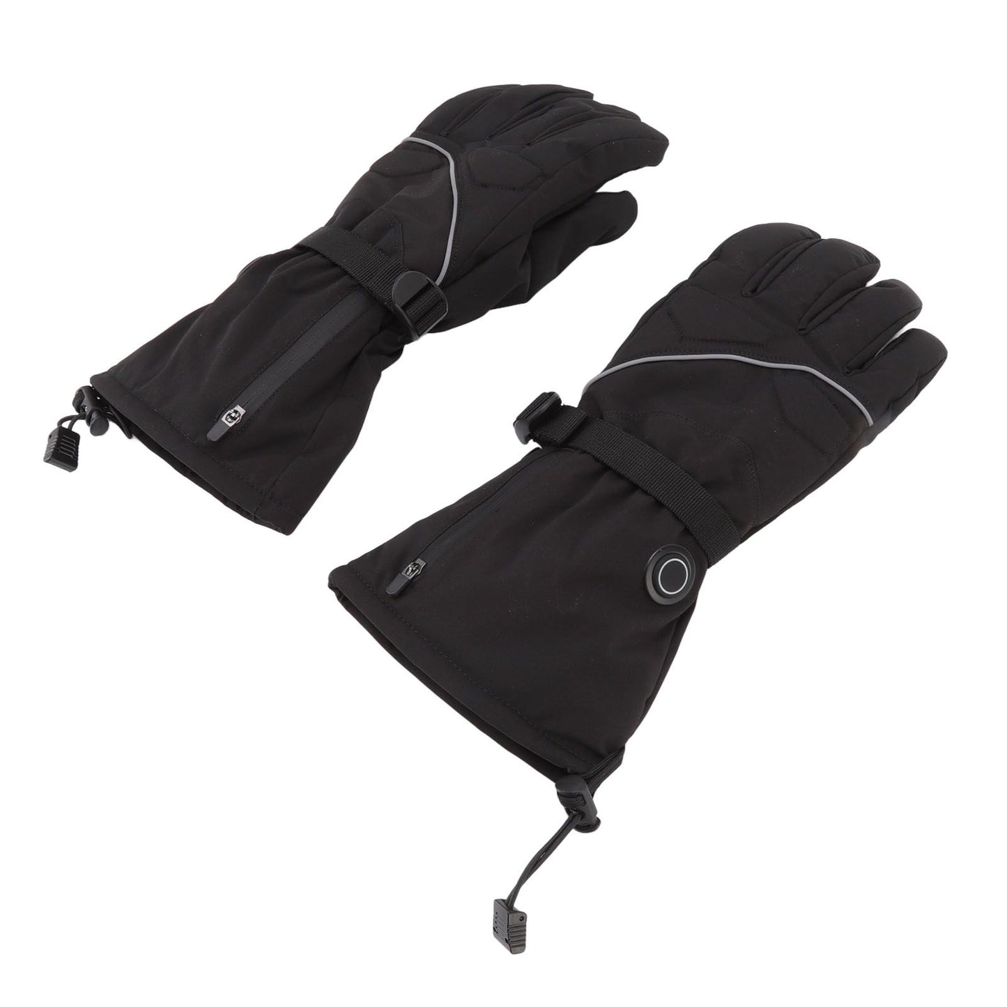 Electric Heated Gloves Battery Powered Heating Thermal Gloves Rechargeable Winter Warm Skiing Gloves for Men Women L