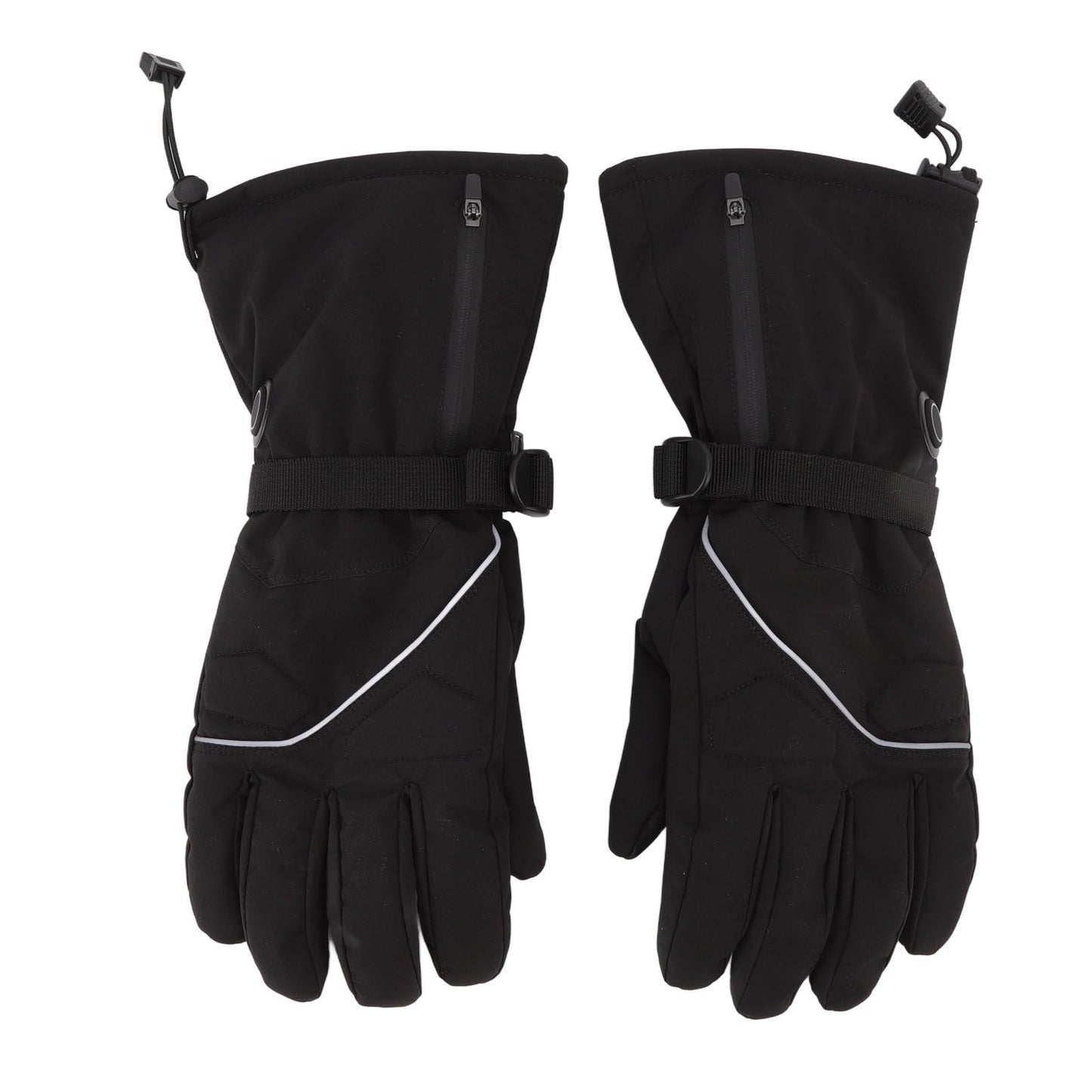 Electric Heated Gloves Battery Powered Heating Thermal Gloves Rechargeable Winter Warm Skiing Gloves for Men Women XL