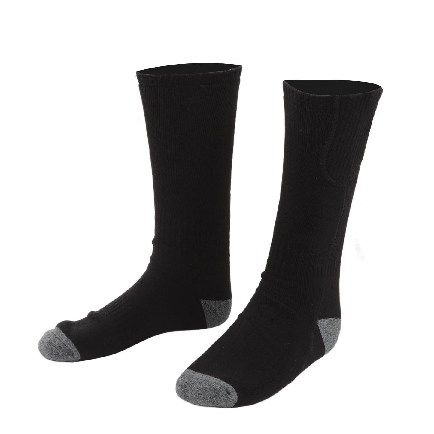 Smart Heating Socks Foot Thermal Electric Heated Stockings Winter Cold Resistant Electric Socks Black
