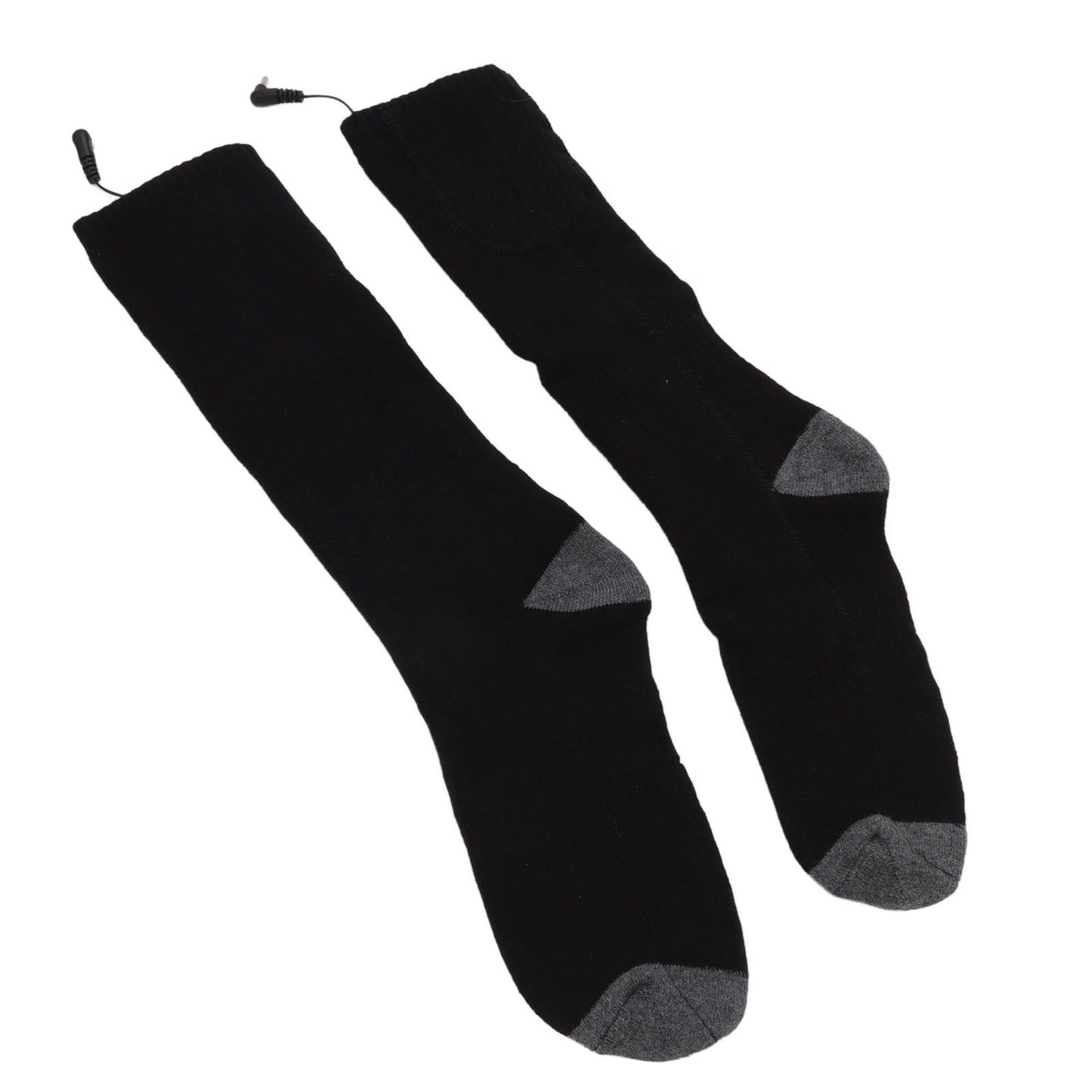 Smart Heating Socks Foot Thermal Electric Heated Stockings Winter Cold Resistant Electric Socks Black