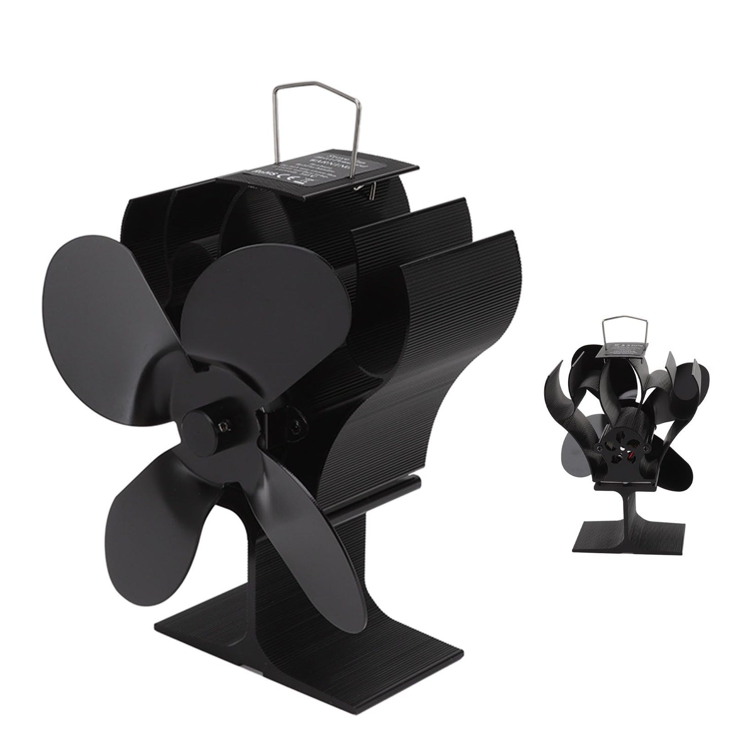 Heat Powered Stove Fan Self Starting Heat Resistant Aluminum Alloy 1400rpm Thermoelectric Fan for Fireplace