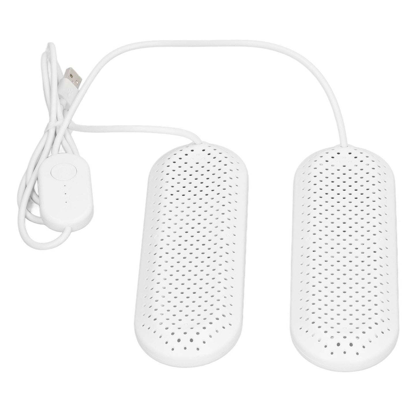 Household USB Shoe Dryer Student Dormitory Adult Deodorizing Boot Shoes Dryer with Timer White